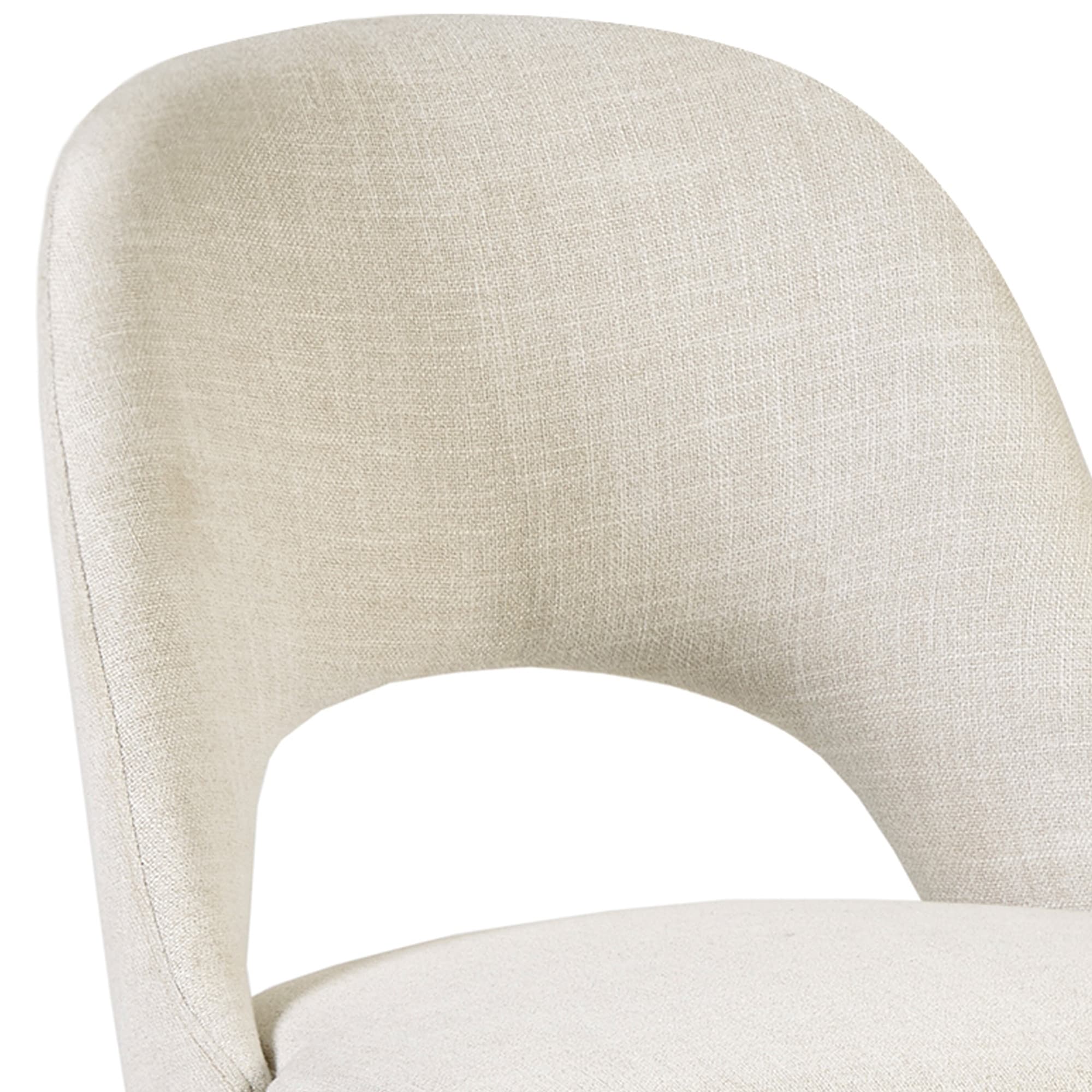 INK IVY Nola Upholstered Dining Side Chairs with Cutout Back design (Set of 2)