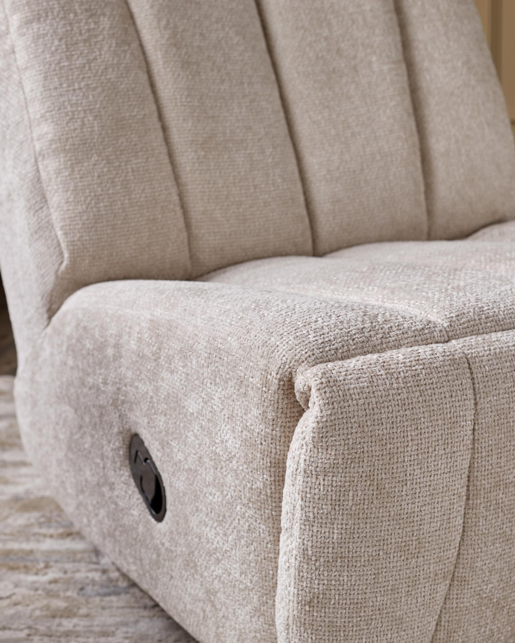 Jayla Natural Chunky Weave Rocking Swivel Recliner