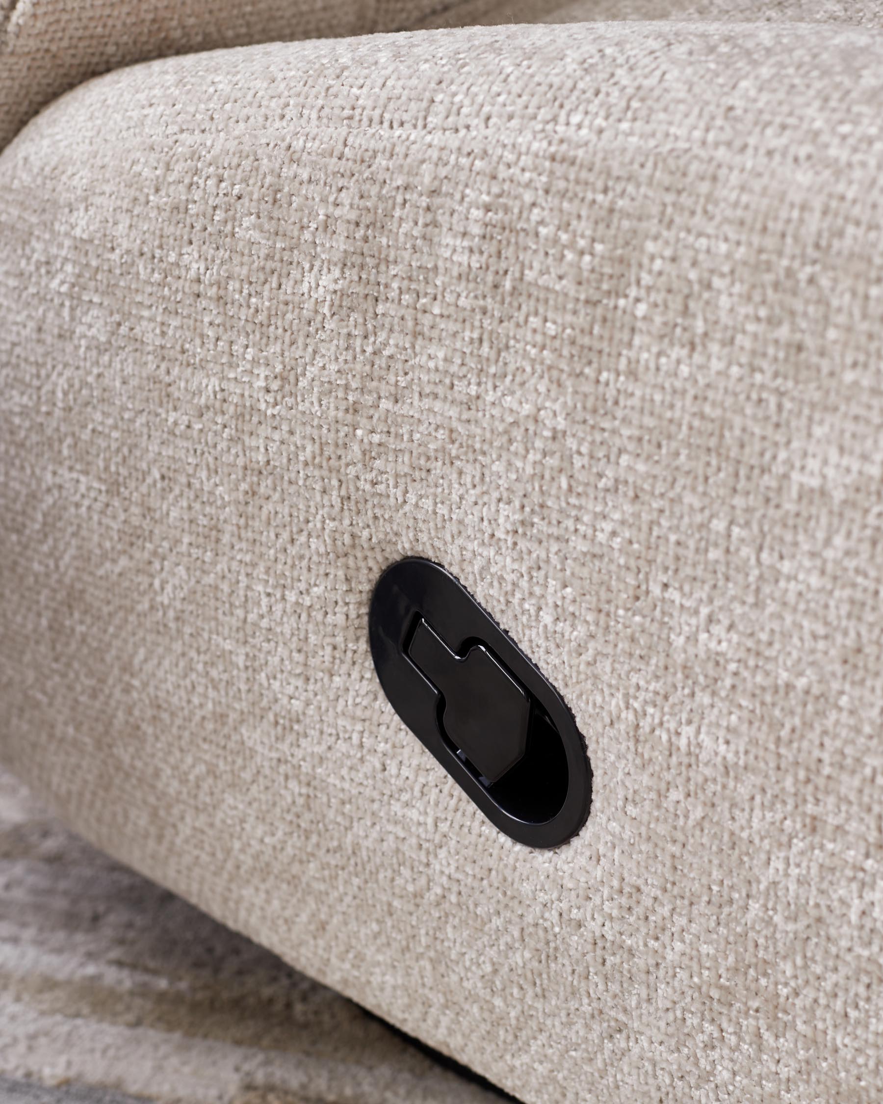 Jayla Natural Chunky Weave Rocking Swivel Recliner