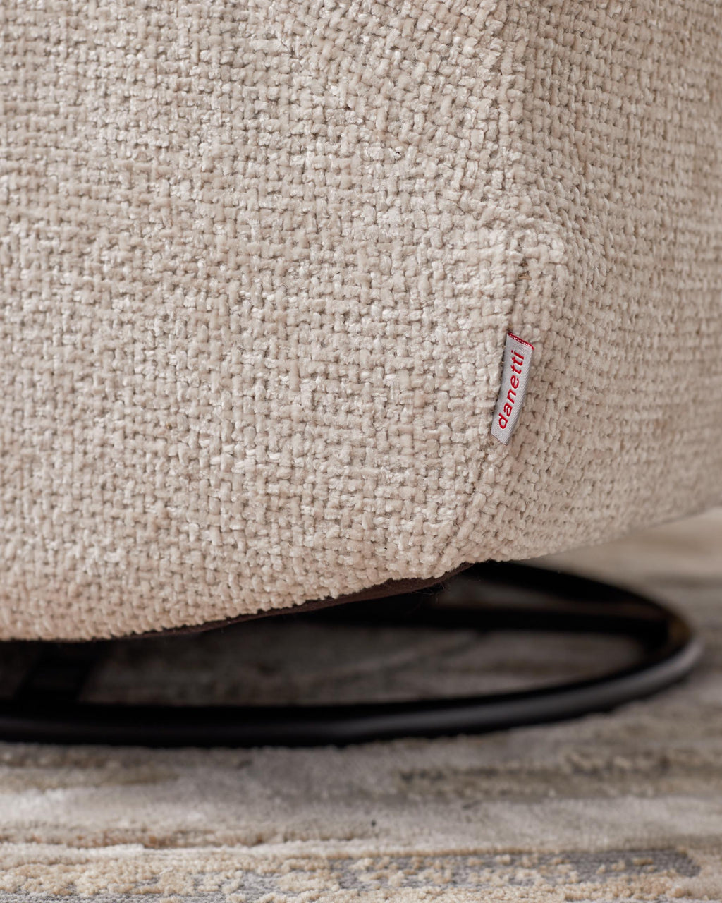 Jayla Natural Chunky Weave Rocking Swivel Recliner