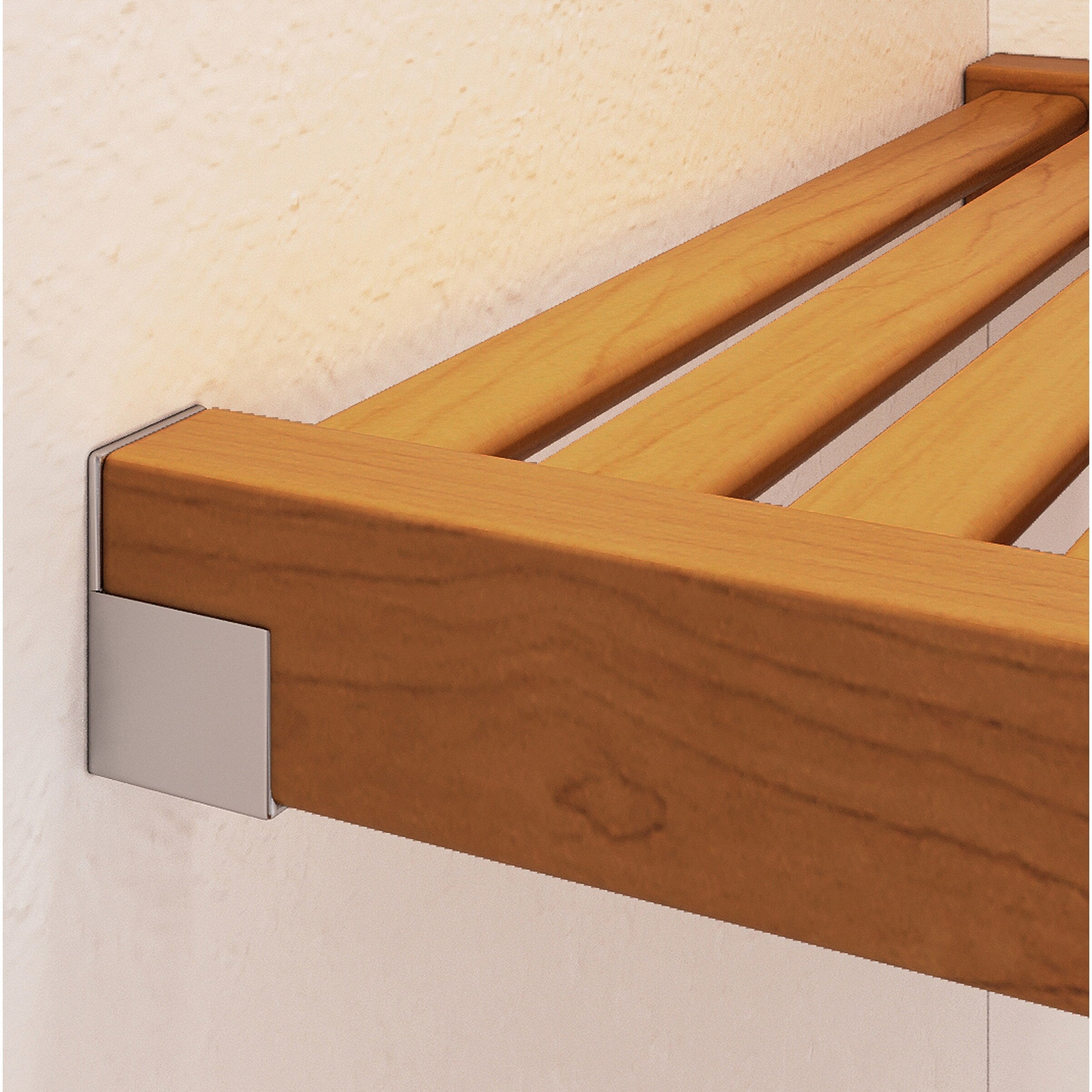 John Louis Home Solid Wood Reach-In Simplicity Closet System Honey Maple