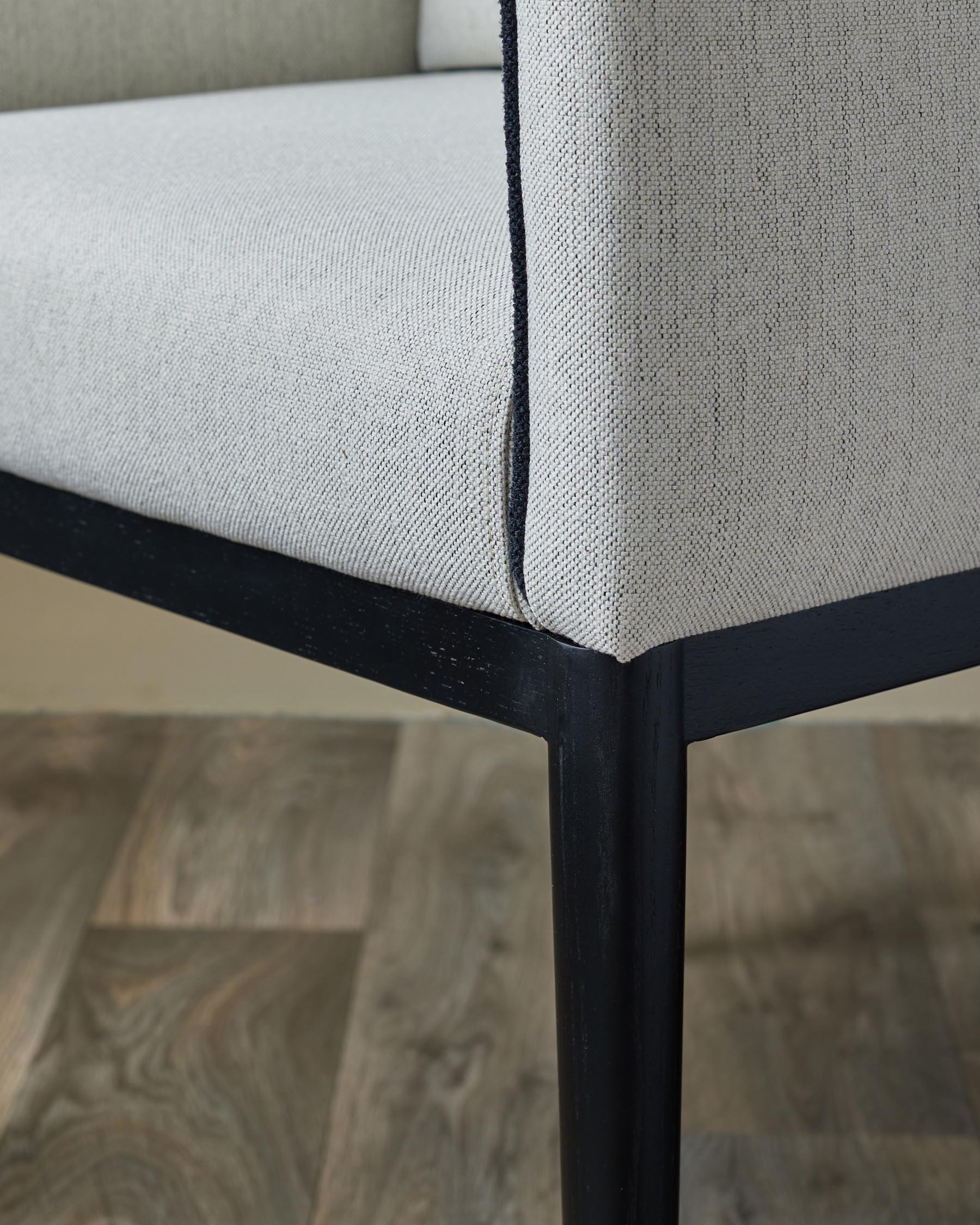 Julep ivory dual tone fabric dining chair