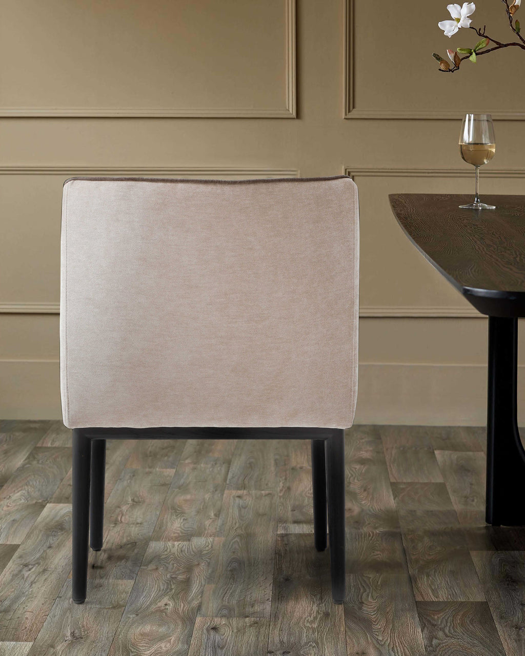 Julep champagne fabric dining chair