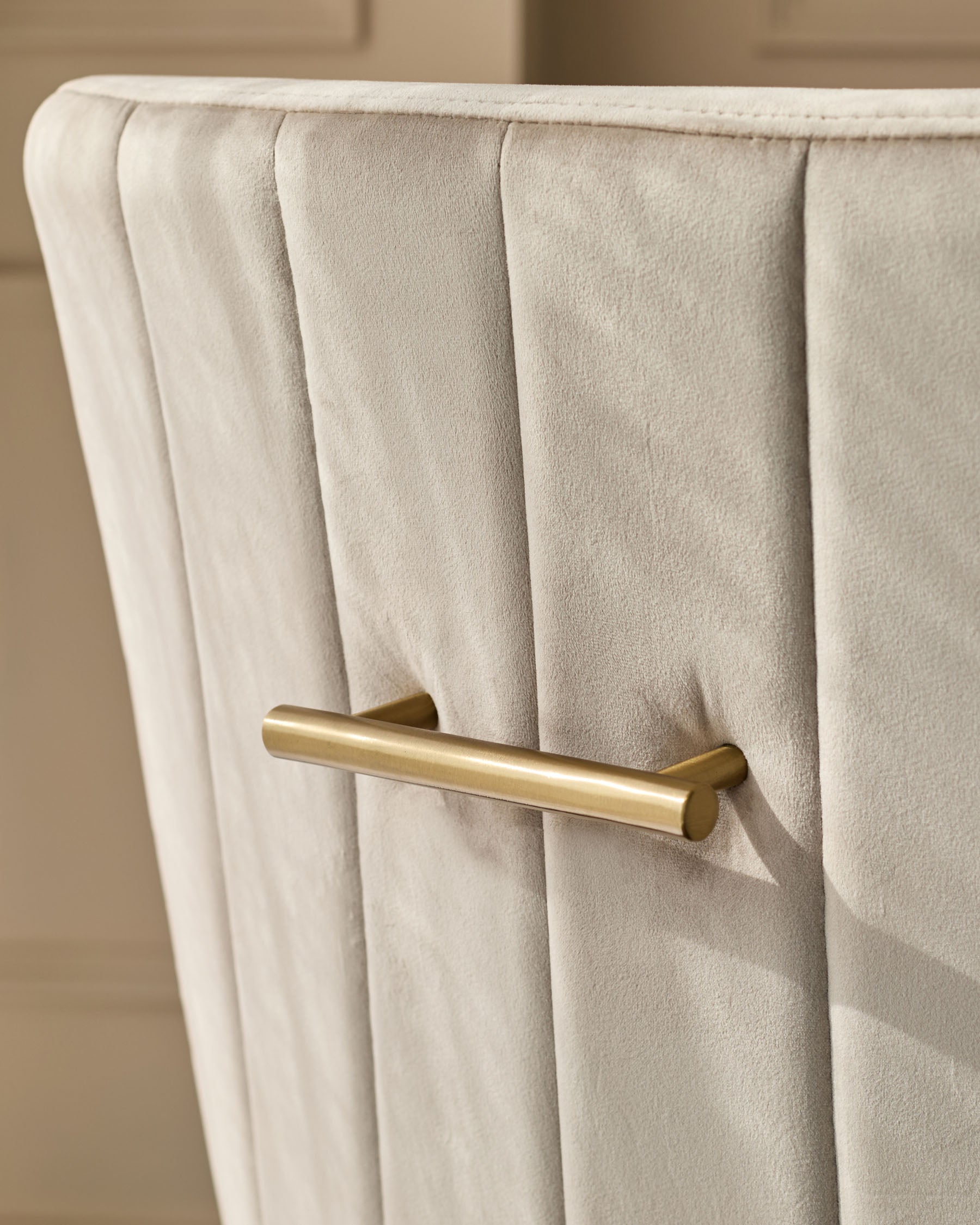 Juliana Champagne Velvet With Brushed Brass Dining Chair