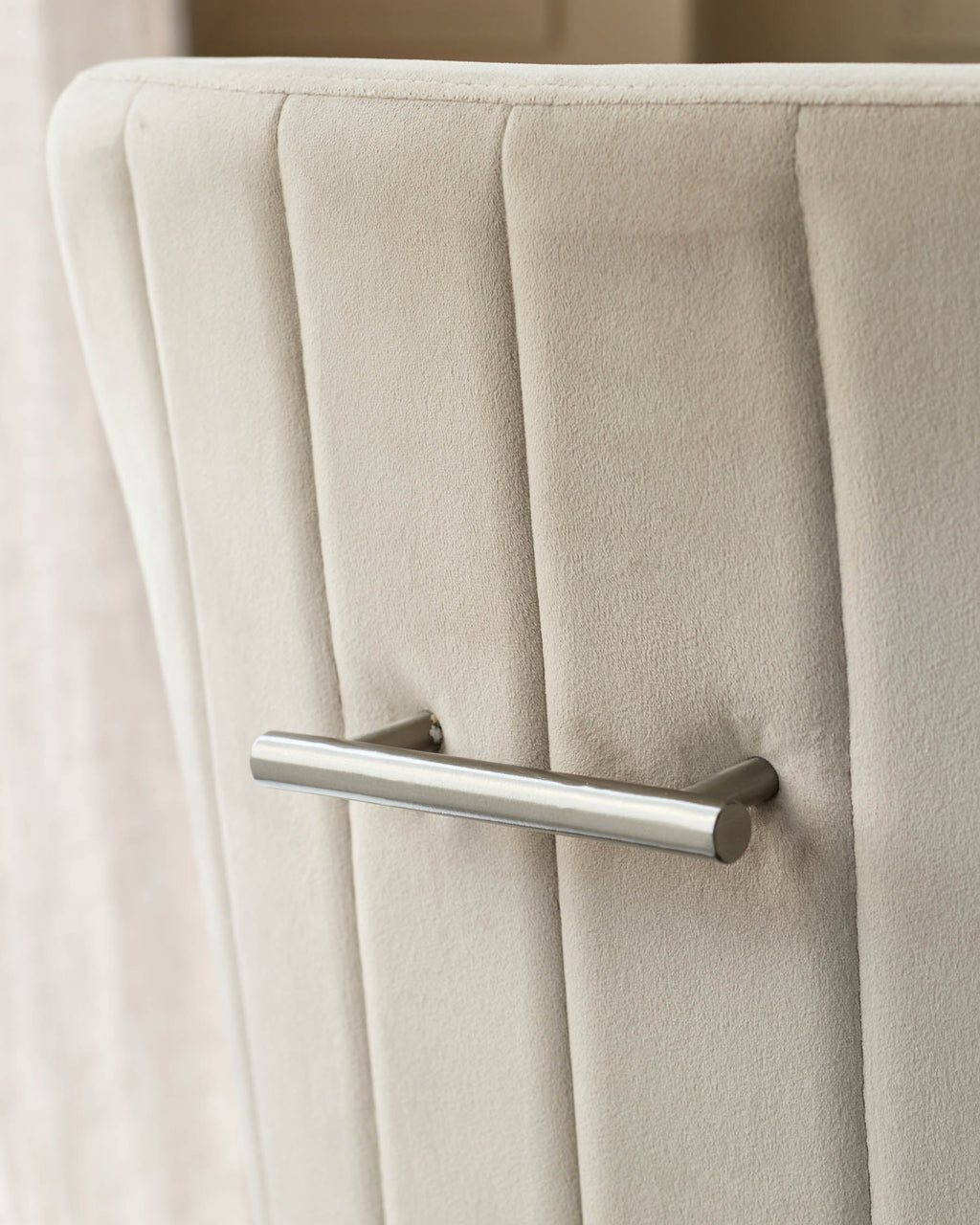 Juliana Champagne Velvet With Stainless Steel Dining Chair