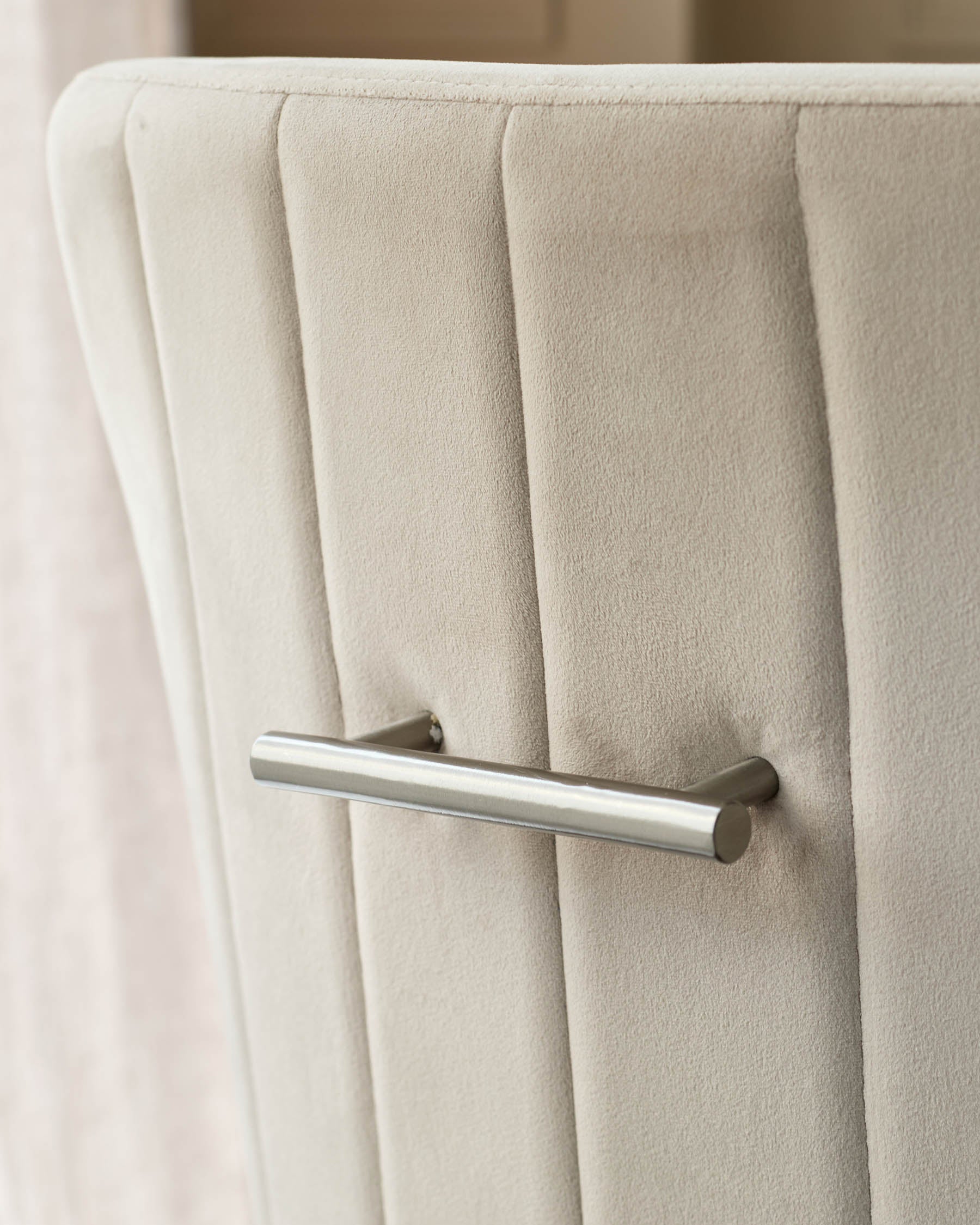 Juliana Champagne Velvet With Stainless Steel Dining Chair