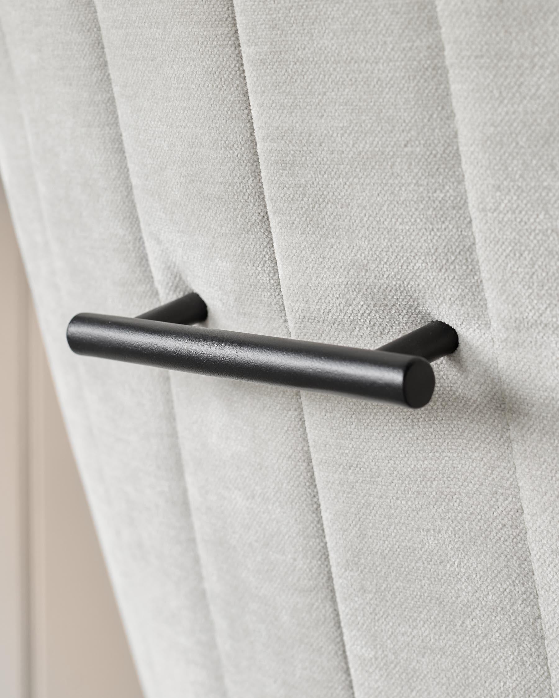 Juliana natural grey fabric bar stool