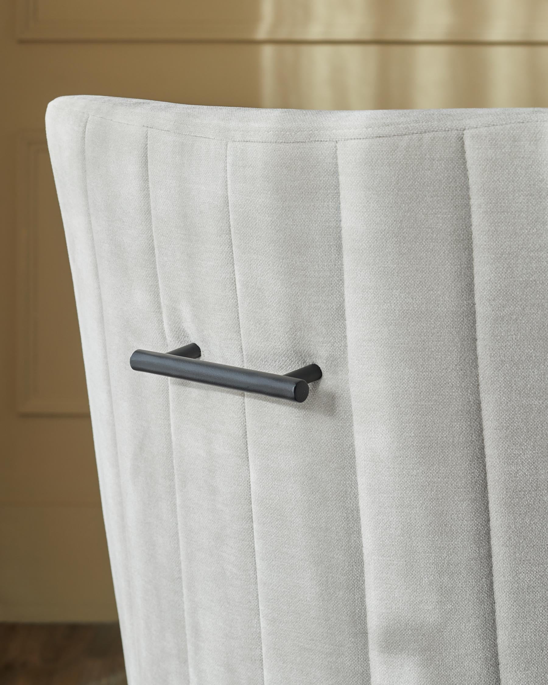 Juliana natural grey fabric dining chair