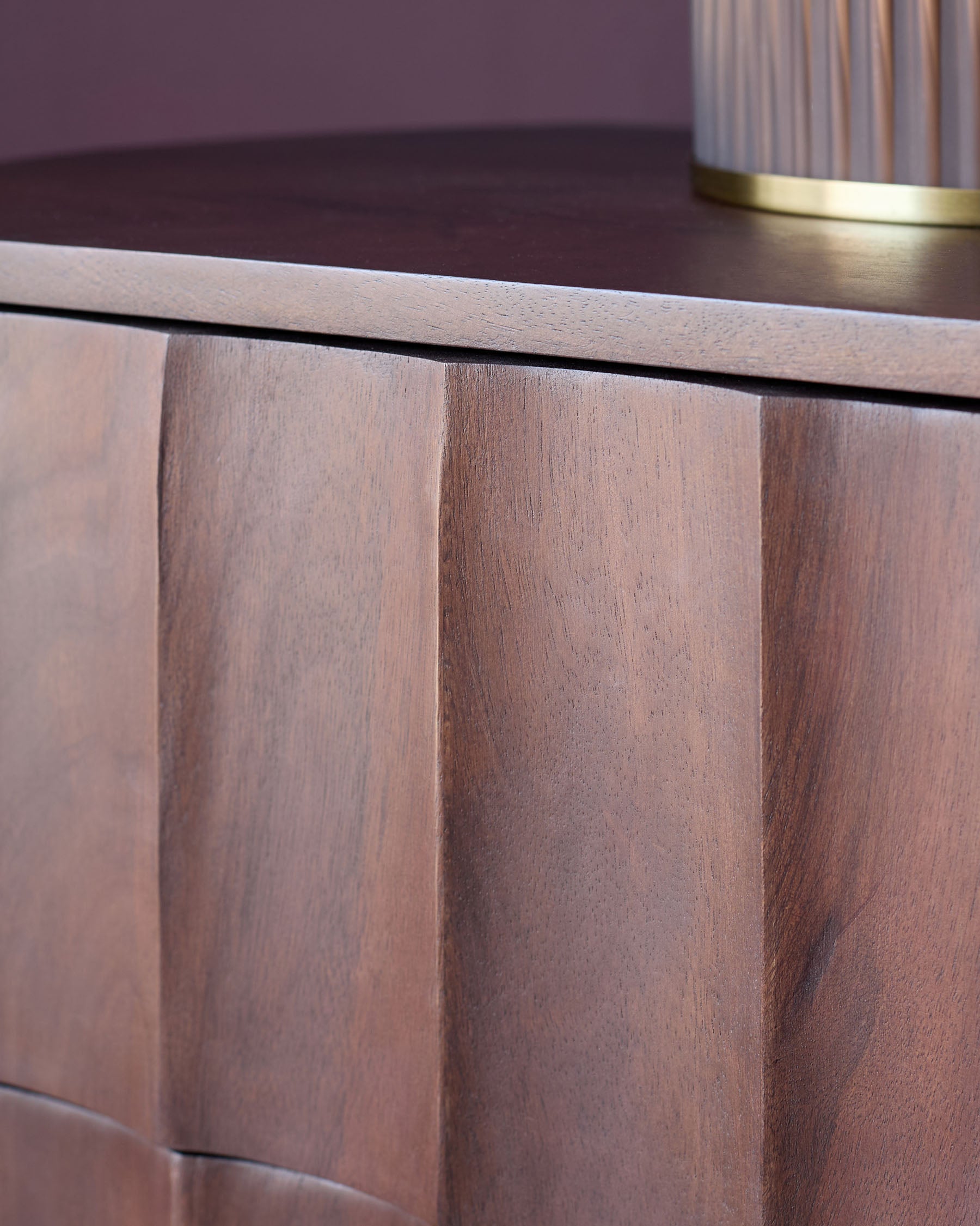 Juniper dark wood bedside table