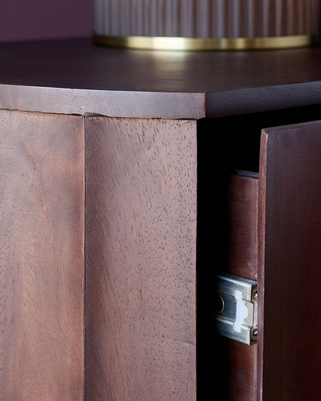 Juniper dark wood bedside table
