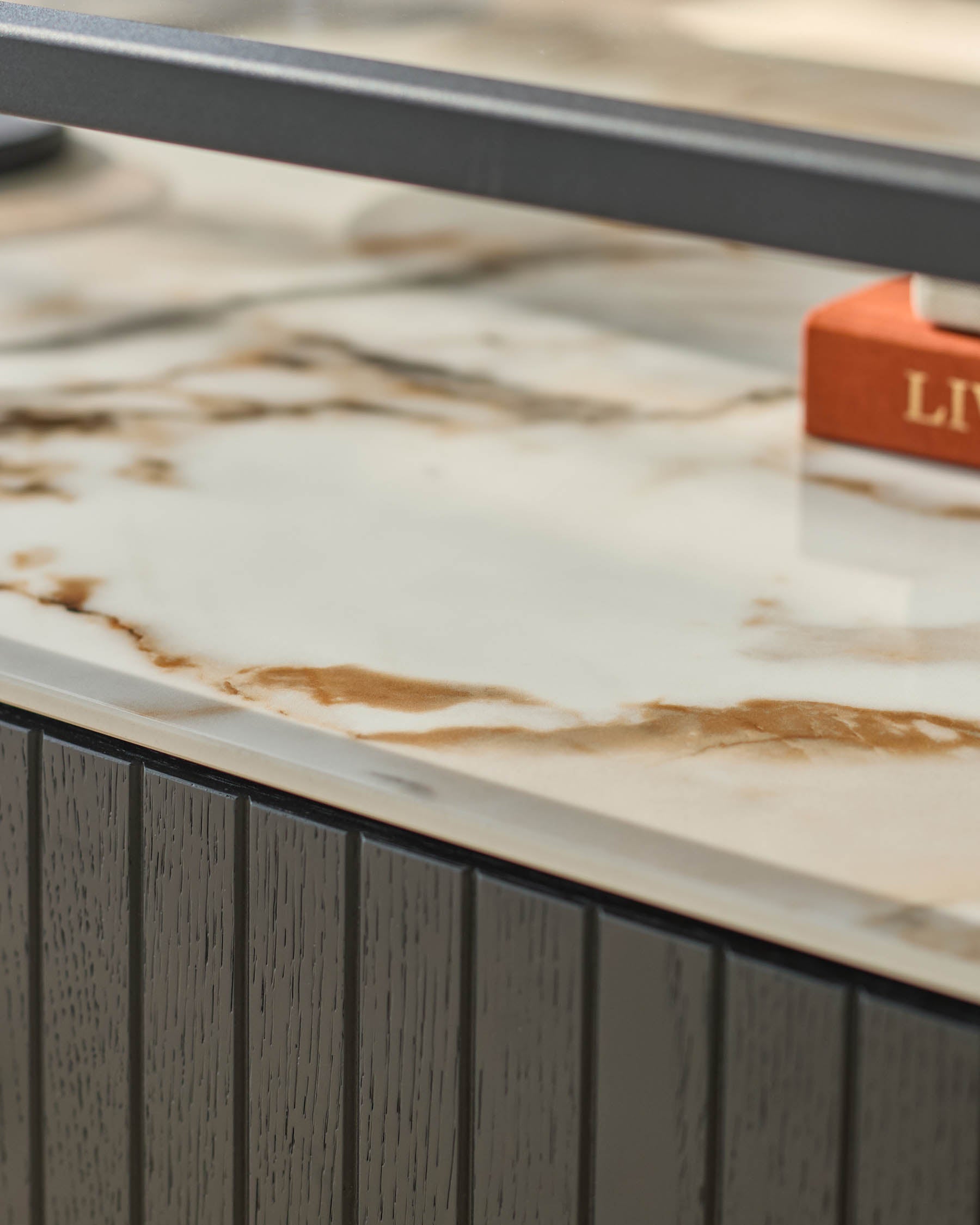 Kai glass and ceramic coffee table