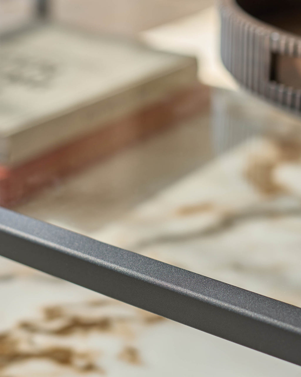 Kai glass and ceramic coffee table