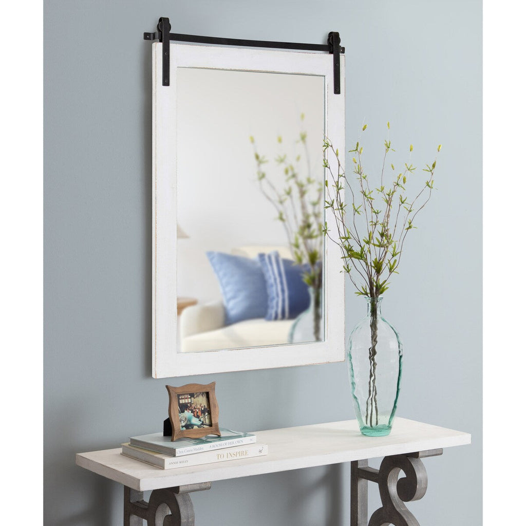 Kate and Laurel Cates Rustic Rectangular Wall Mirror