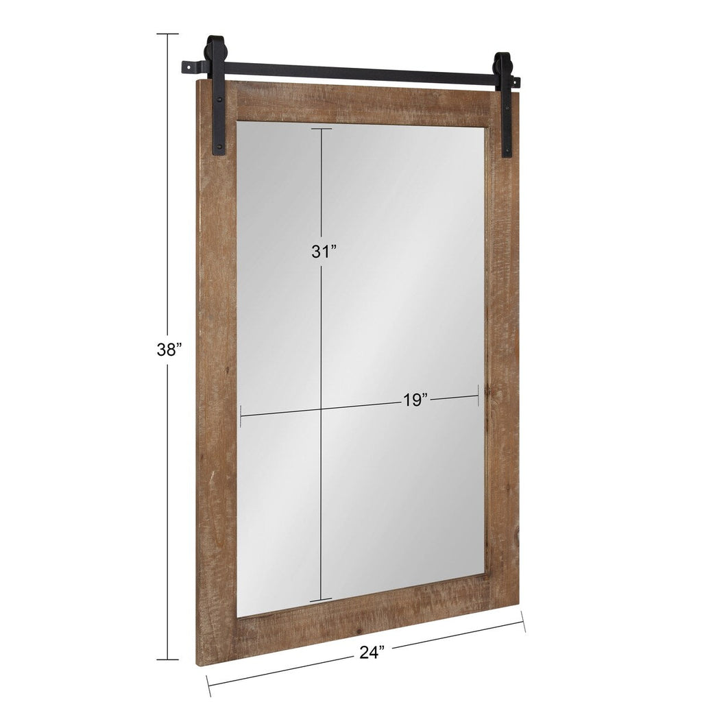 Kate and Laurel Cates Rustic Rectangular Wall Mirror
