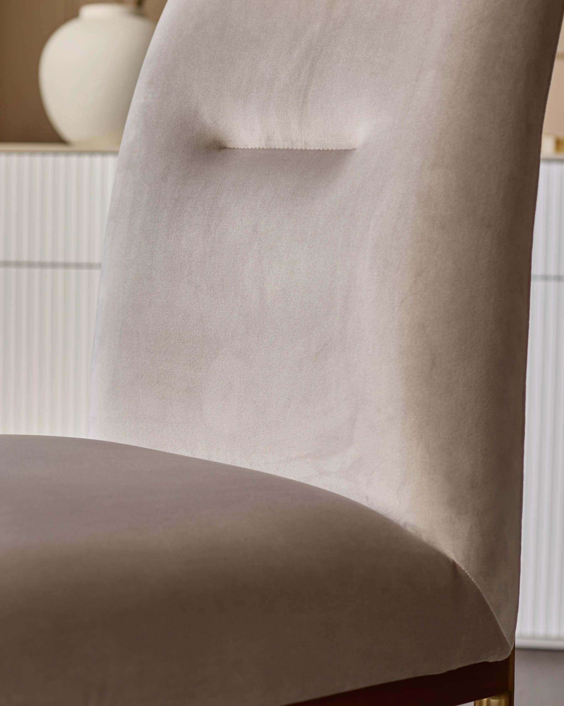 Keira Champagne Velvet Dining Chair
