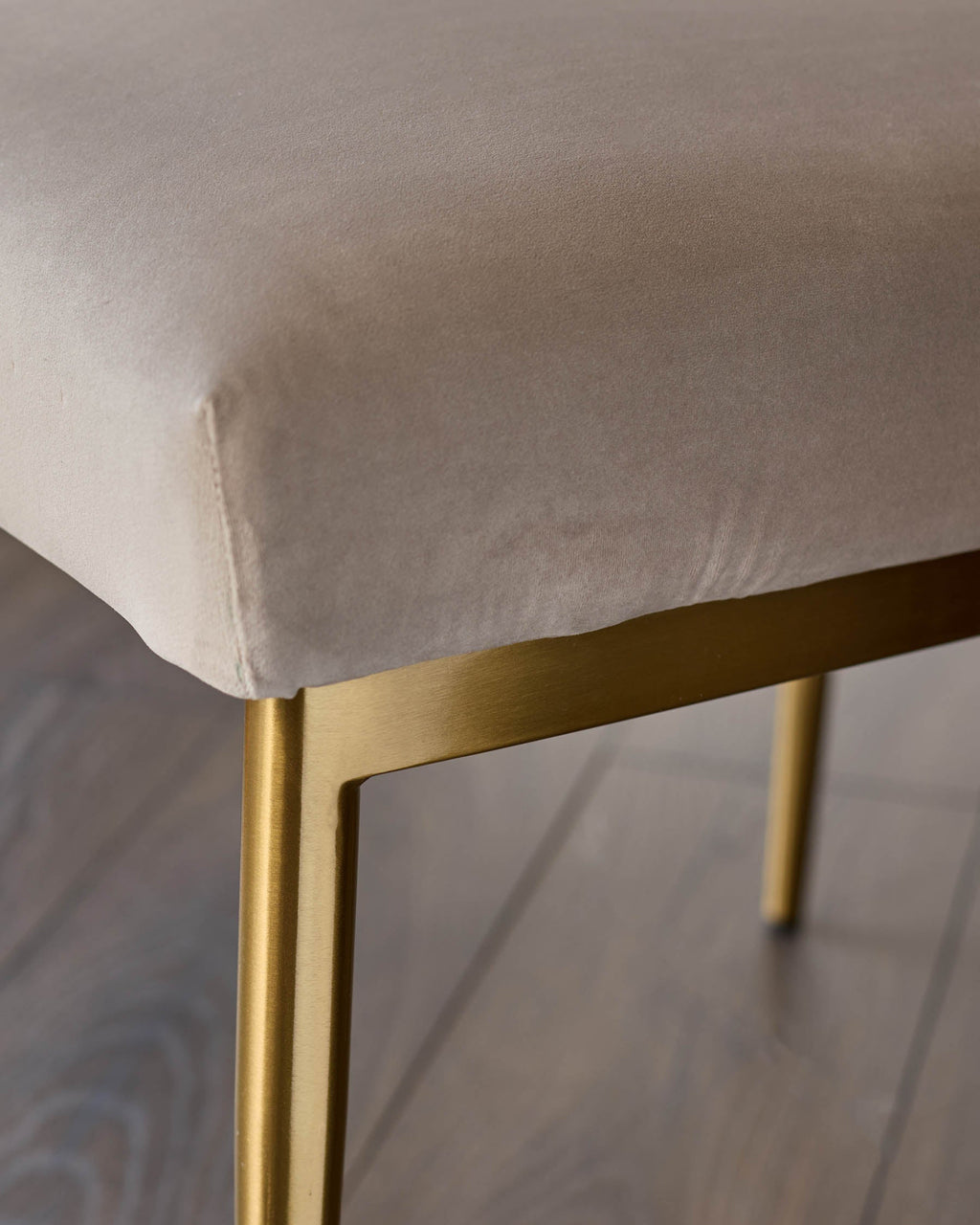 Keira Champagne Velvet Dining Chair