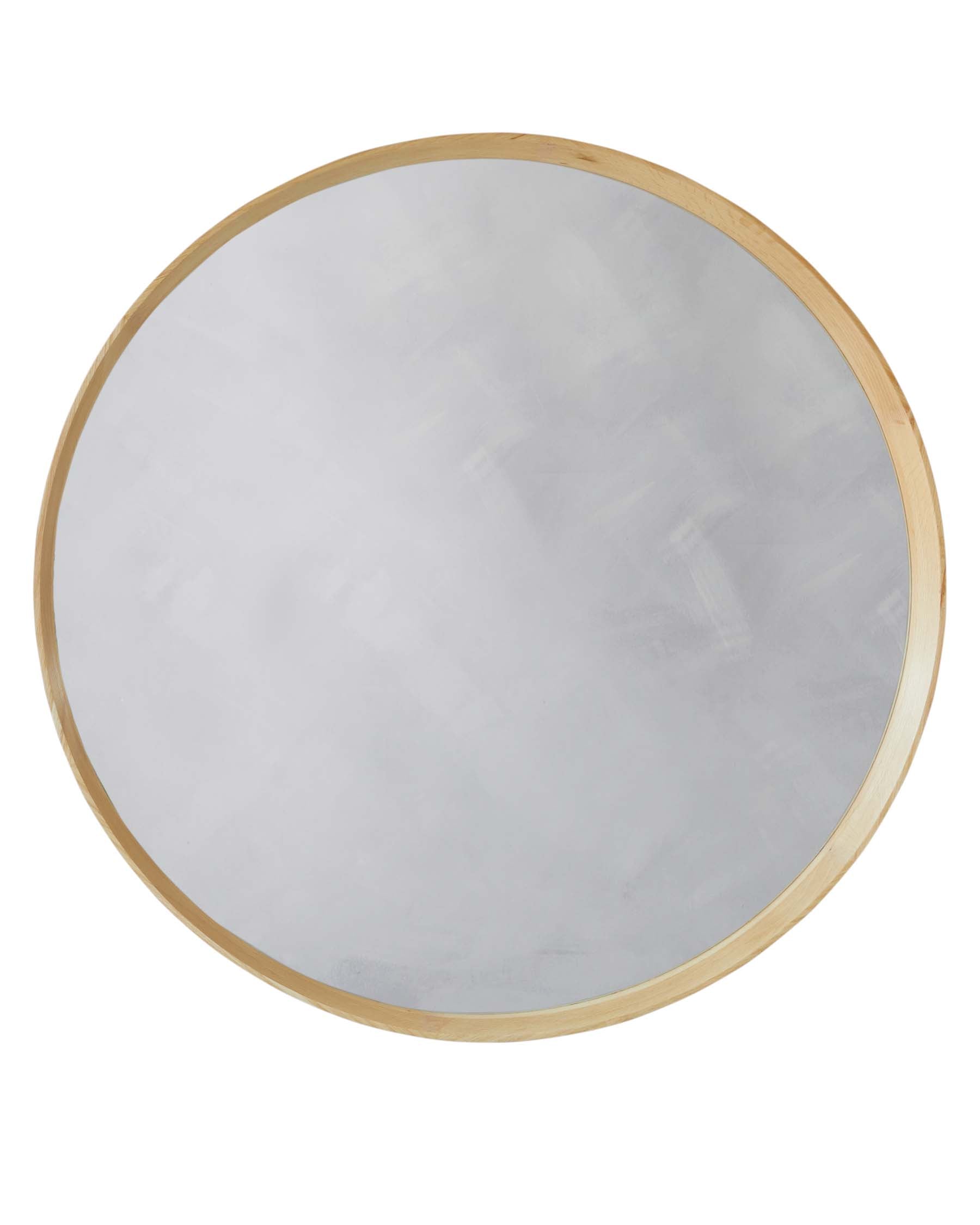 Kendrick Large Round Wall Mirror Oak