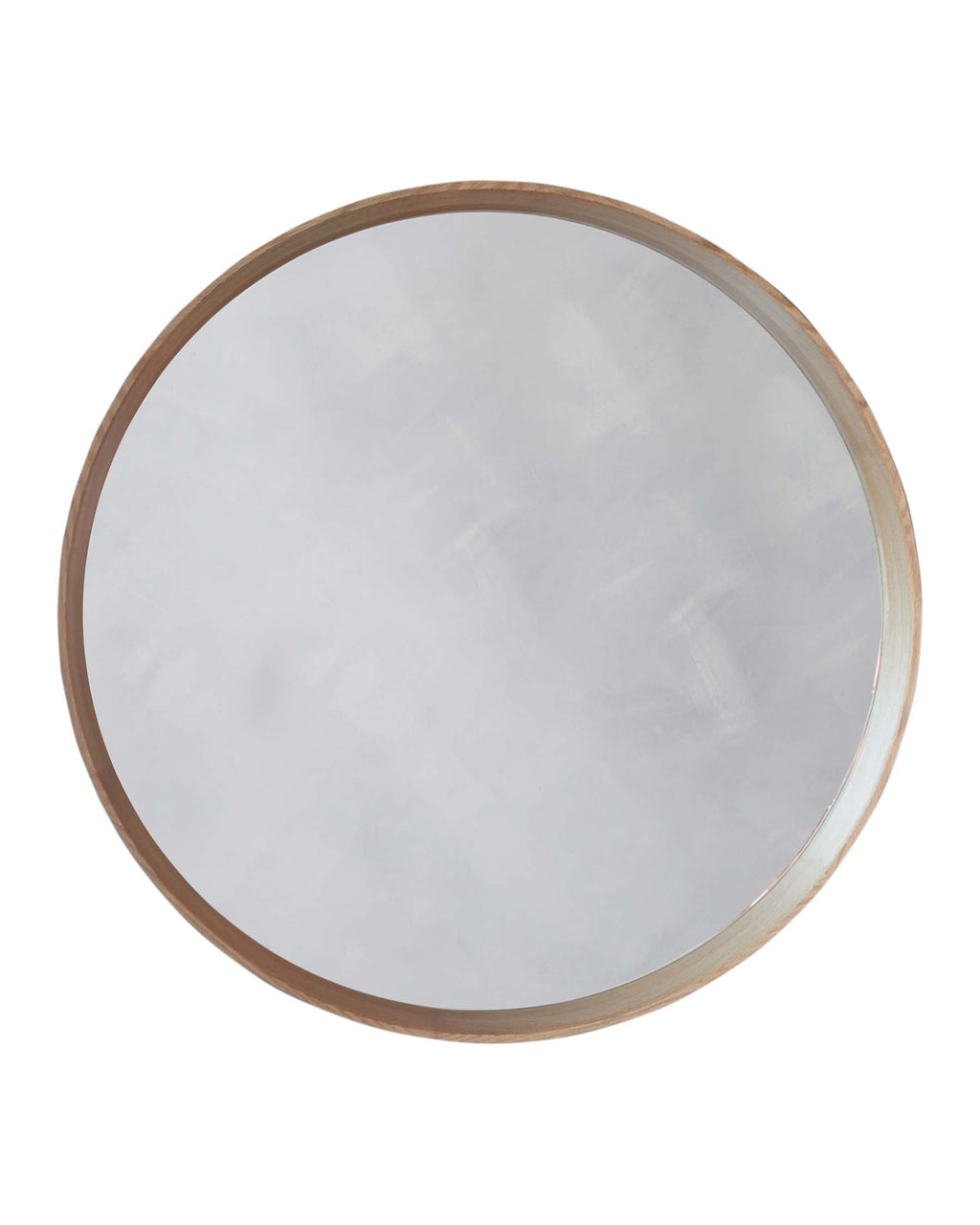 Kendrick Small Round Wall Mirror Oak