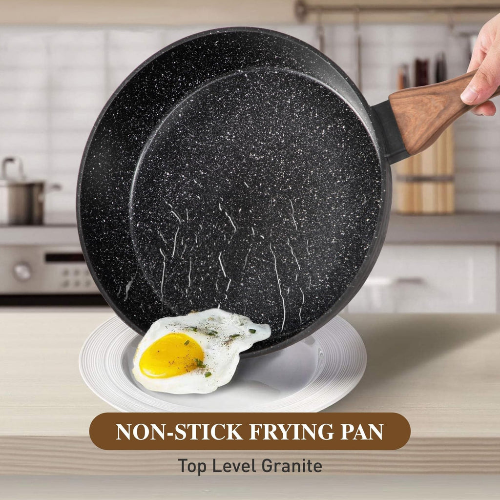 Kitchen Granite Cookware Set, Cooking Pans Set Non-Stick Pots 12/15/30-piece Set