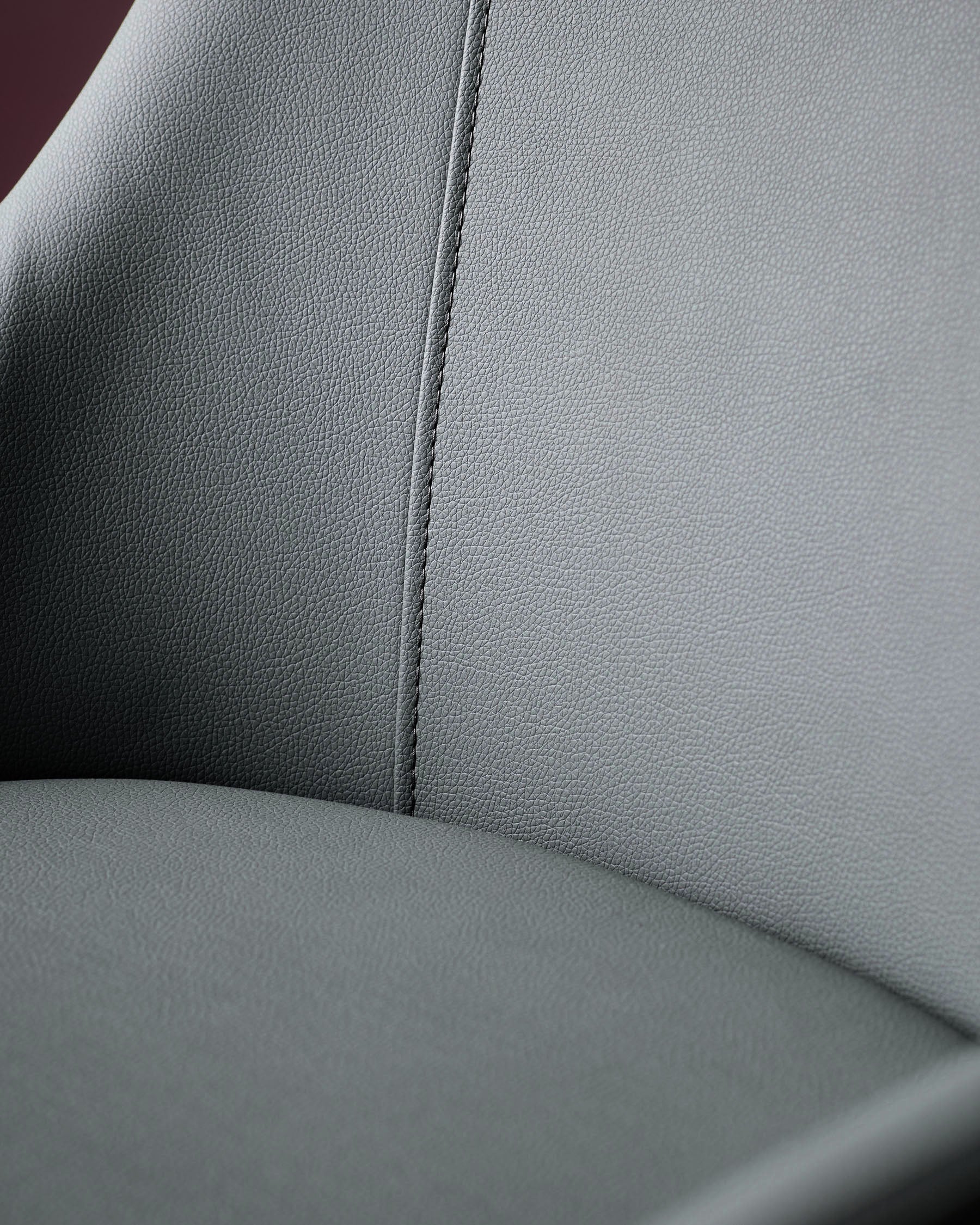 Kyro Dark Grey Faux Leather Dining Chair