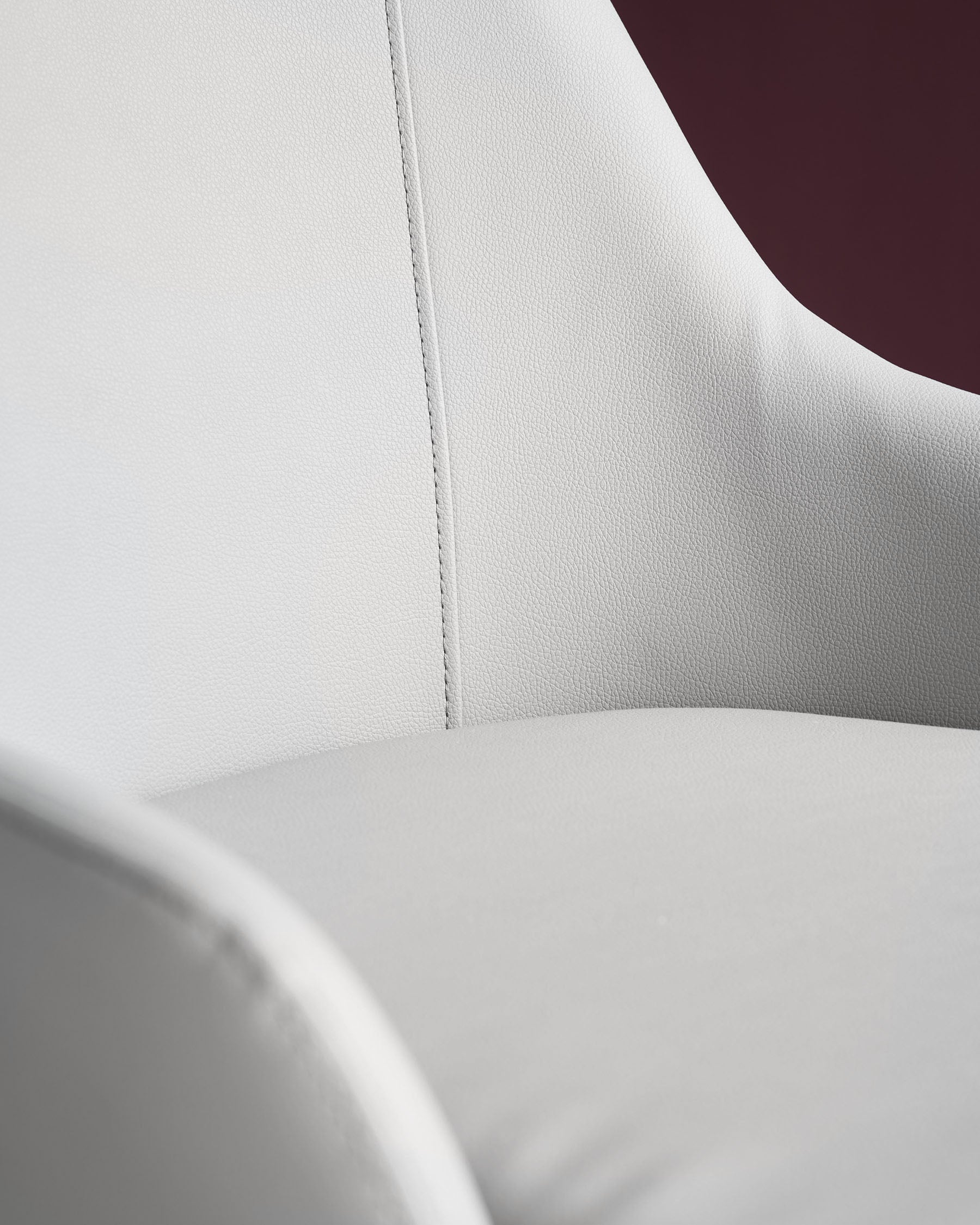 Kyro Light Grey Faux Leather Dining Chair