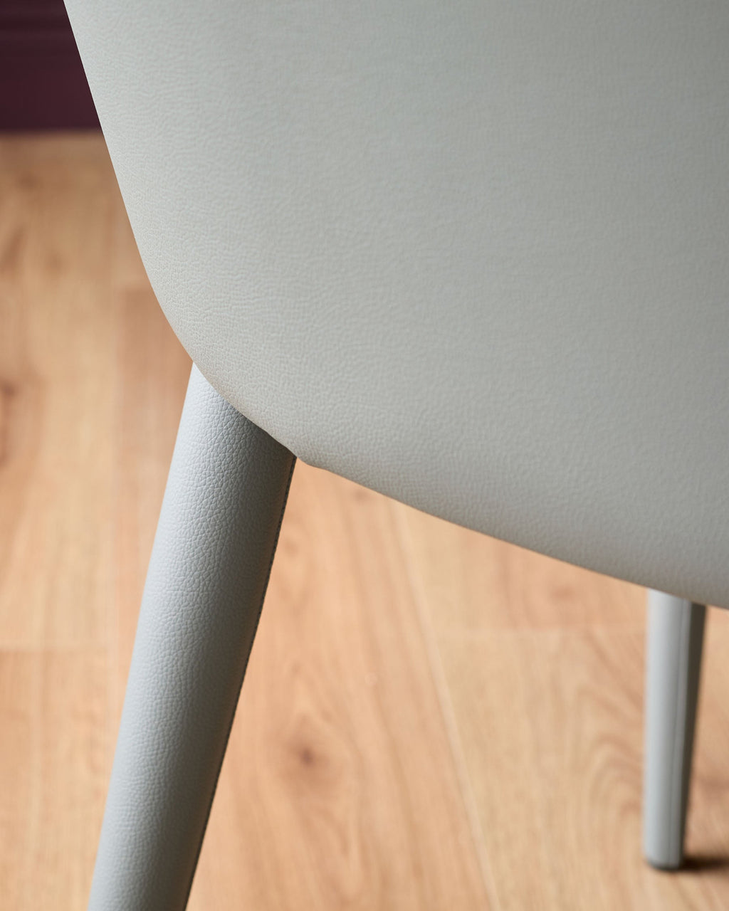 Kyro Mid Grey Faux Leather Dining Chair