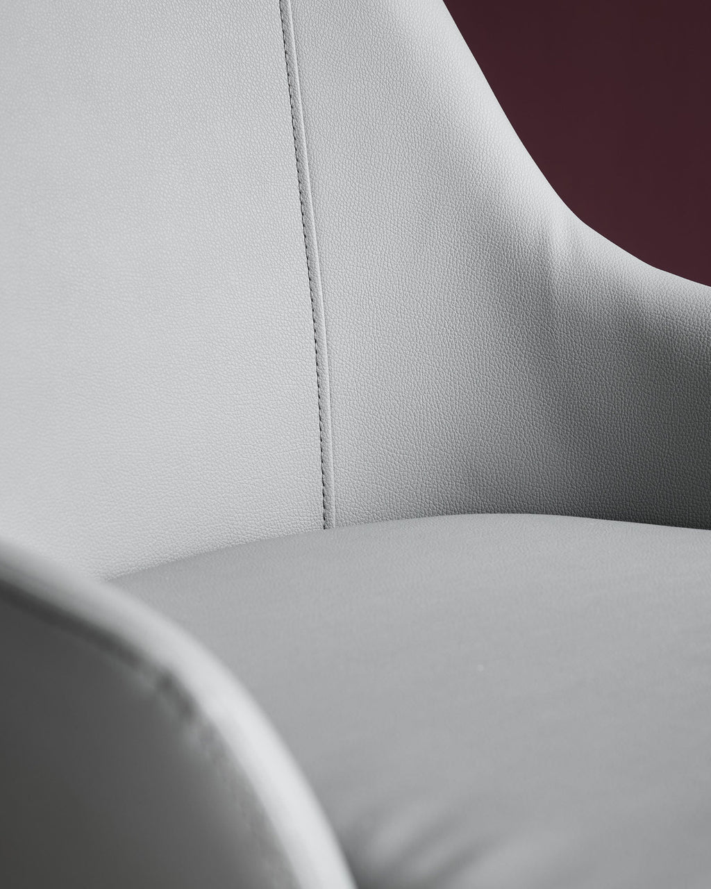 Kyro Mid Grey Faux Leather Dining Chair