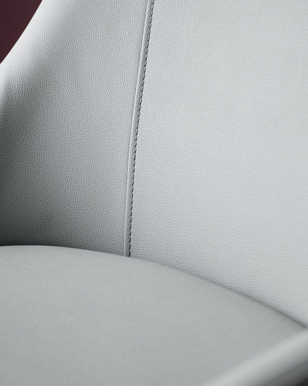 Kyro Mid Grey Faux Leather Dining Chair