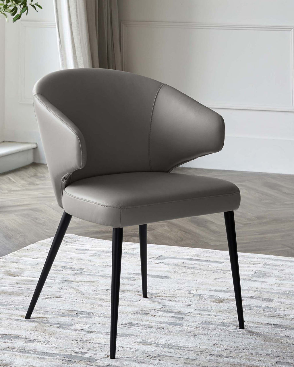 Riley 8 seater table and 8 Landon dark grey dining chairs set