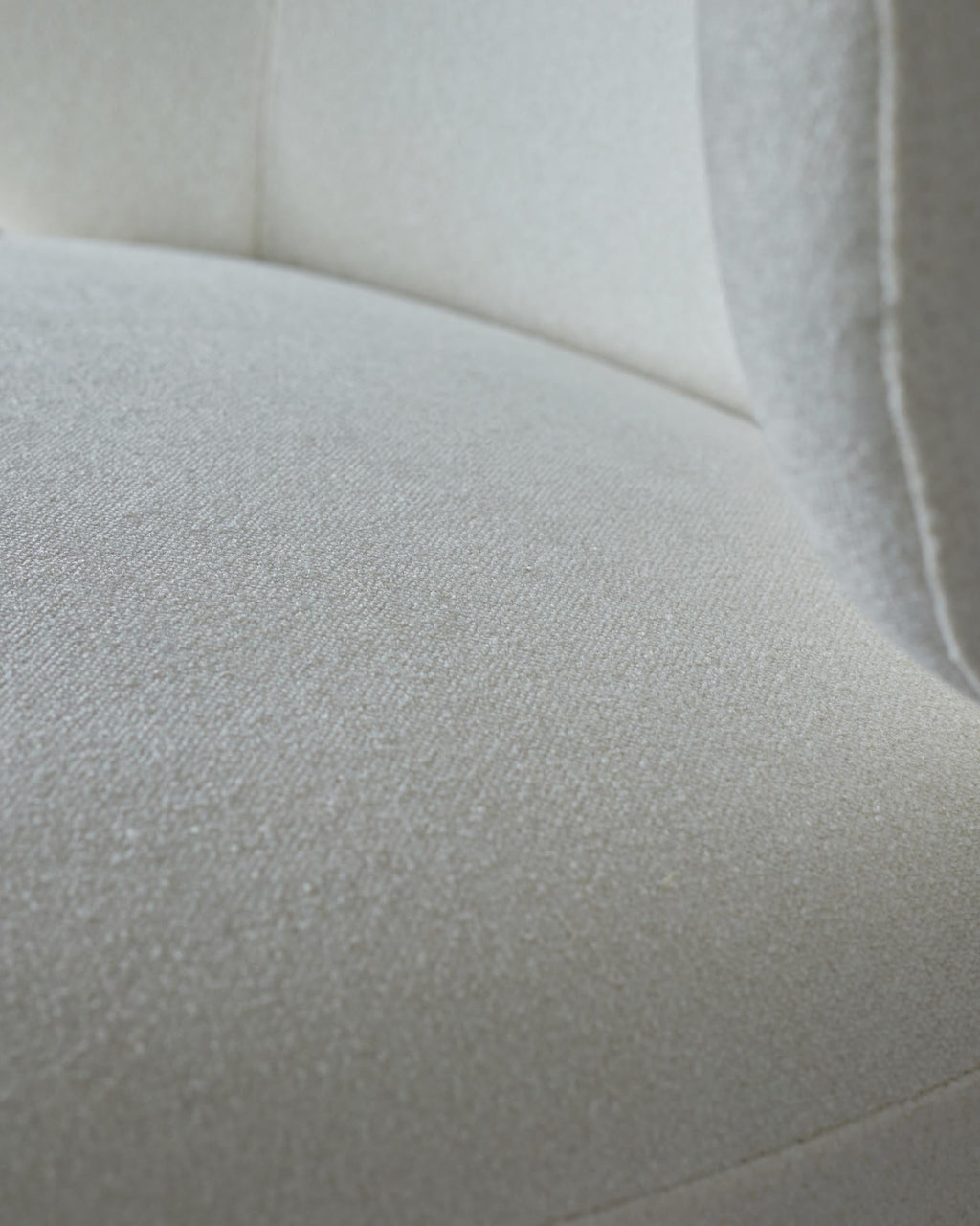 Landon ivory boucle swivel accent chair
