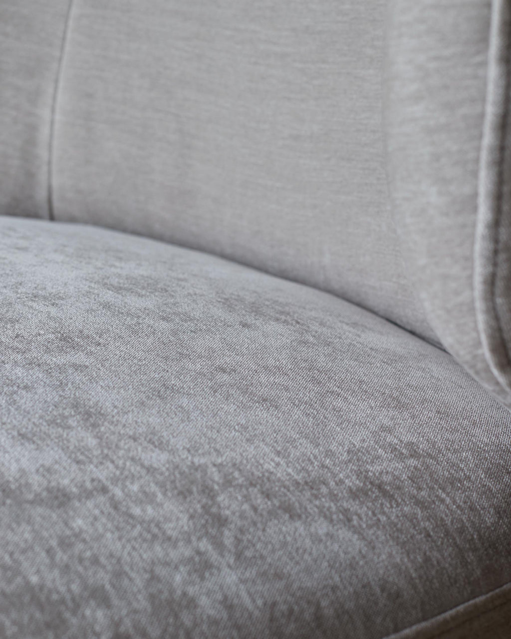 Landon light grey fabric swivel accent chair