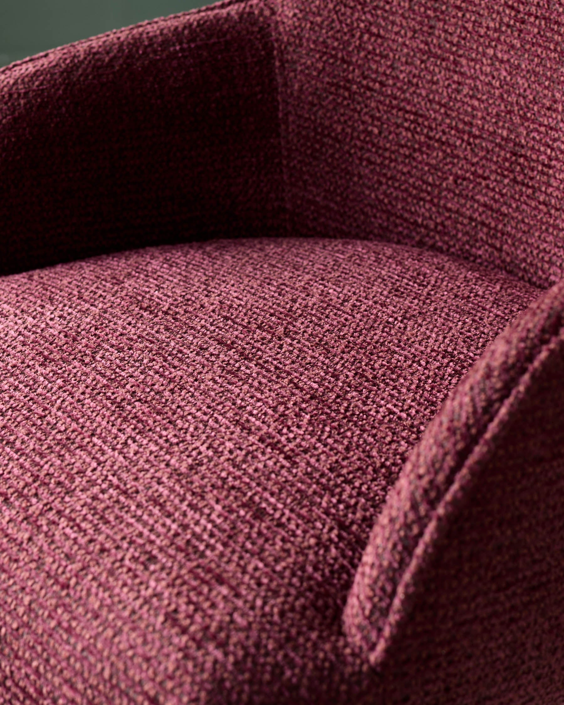 Lani berry red chunky fabric bar stool