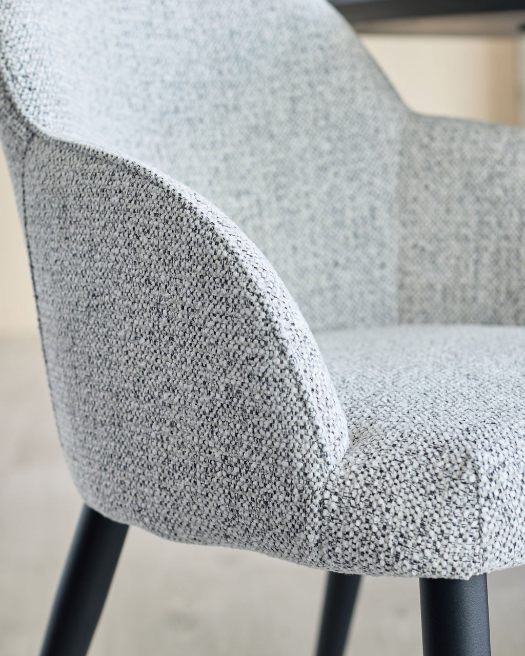 Lani grey fabric dining chair