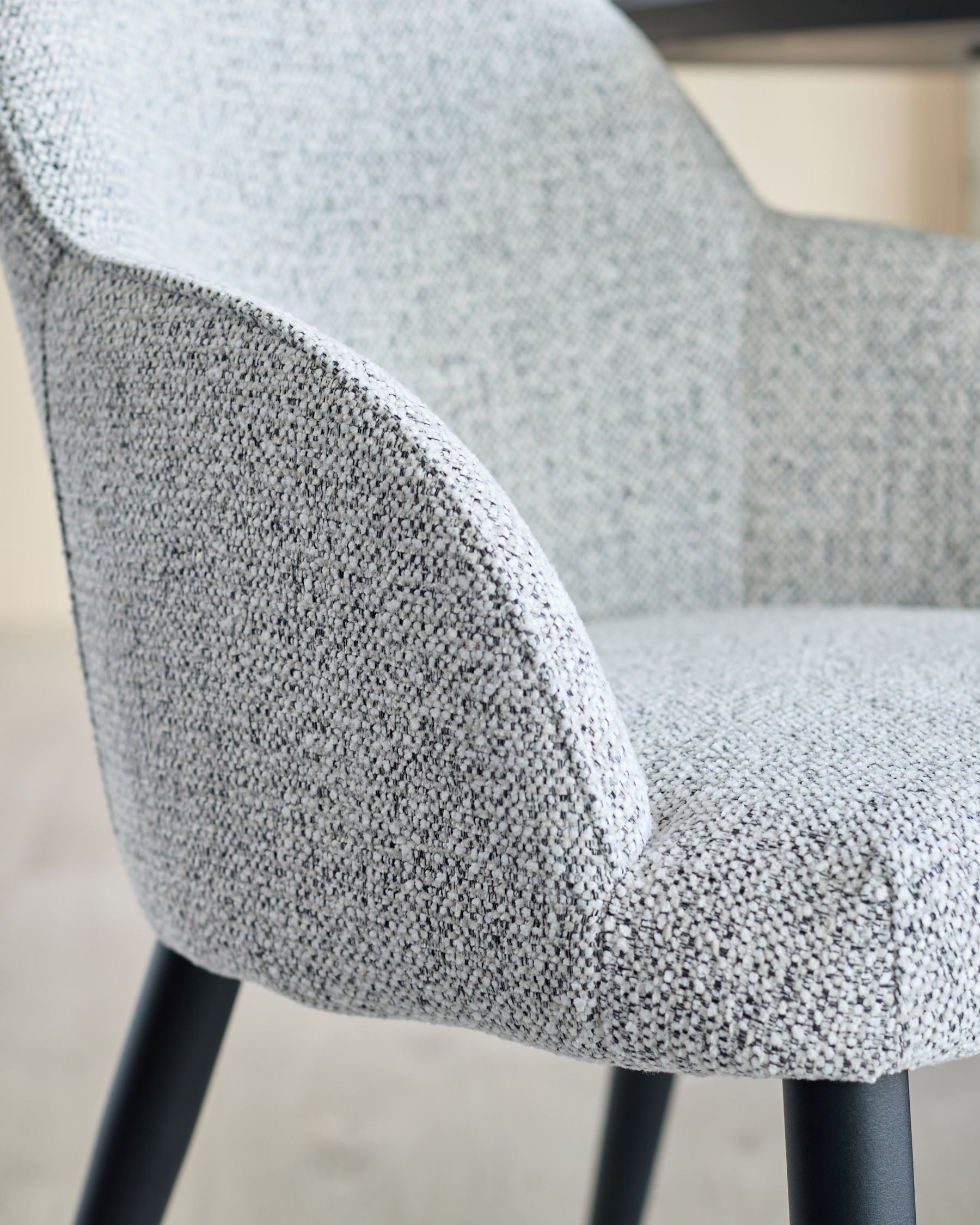 Lani grey fabric dining chair