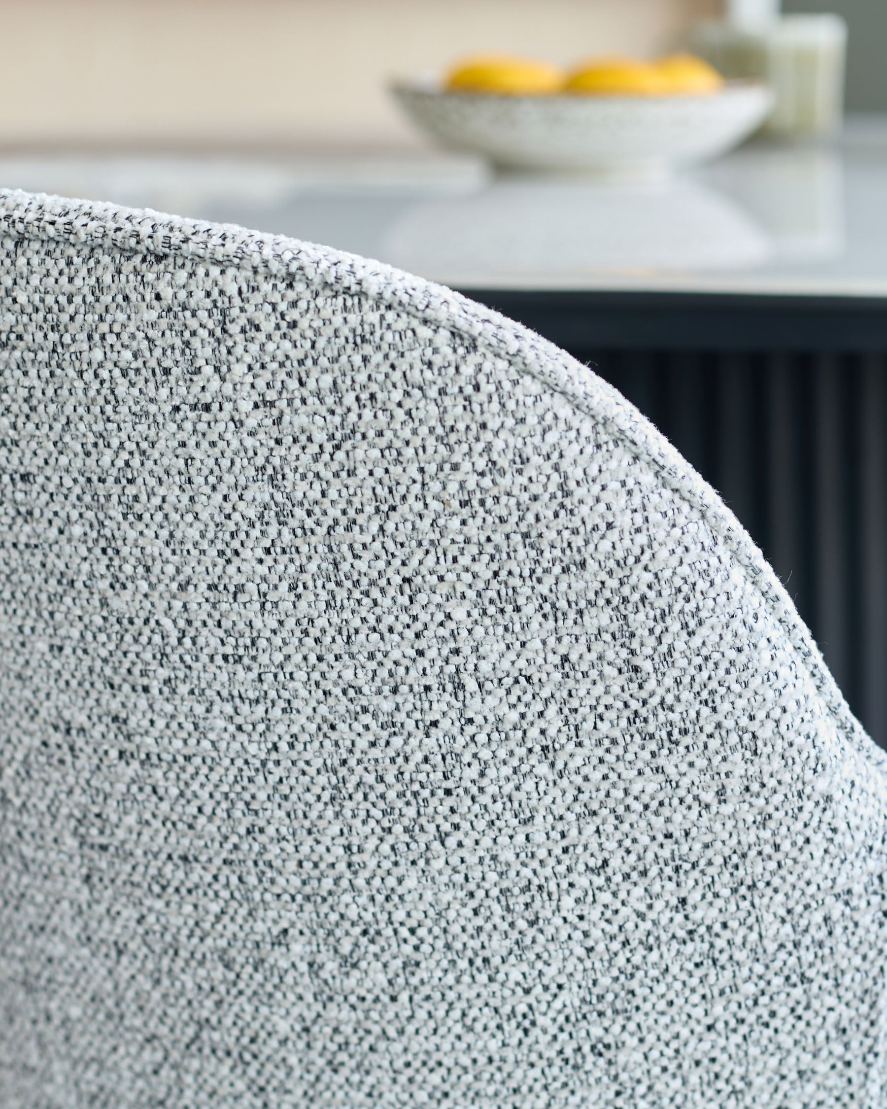 Lani grey fabric dining chair