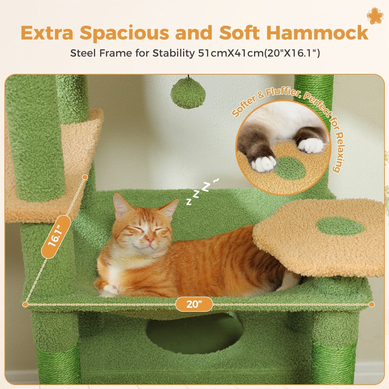 Large Cat Tower Cat Condo with Scratching Posts and Pads, 2 Padded Perch, Dual Condo and Basket