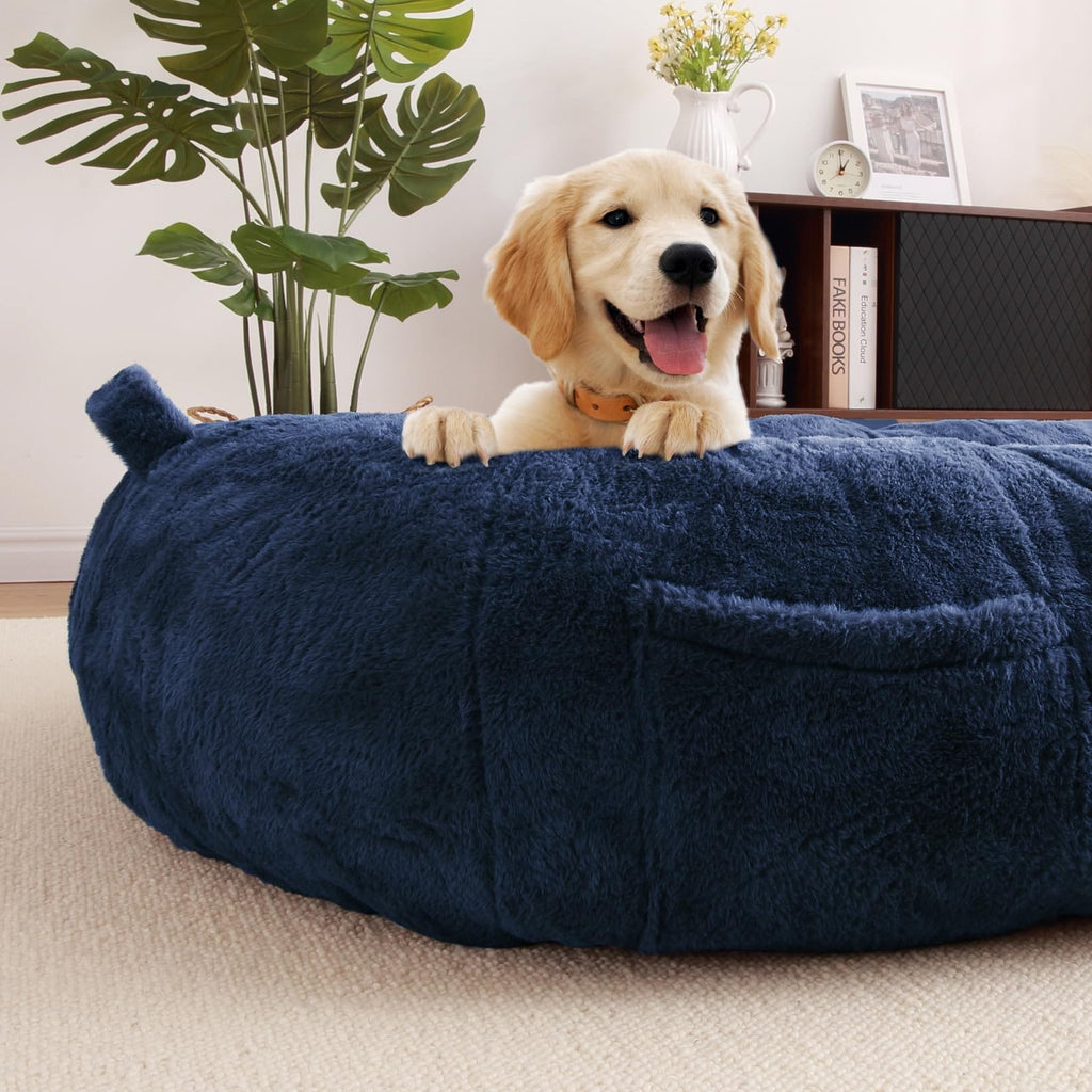Large Dog Bed Washable Human Size Bed with Removable Cover