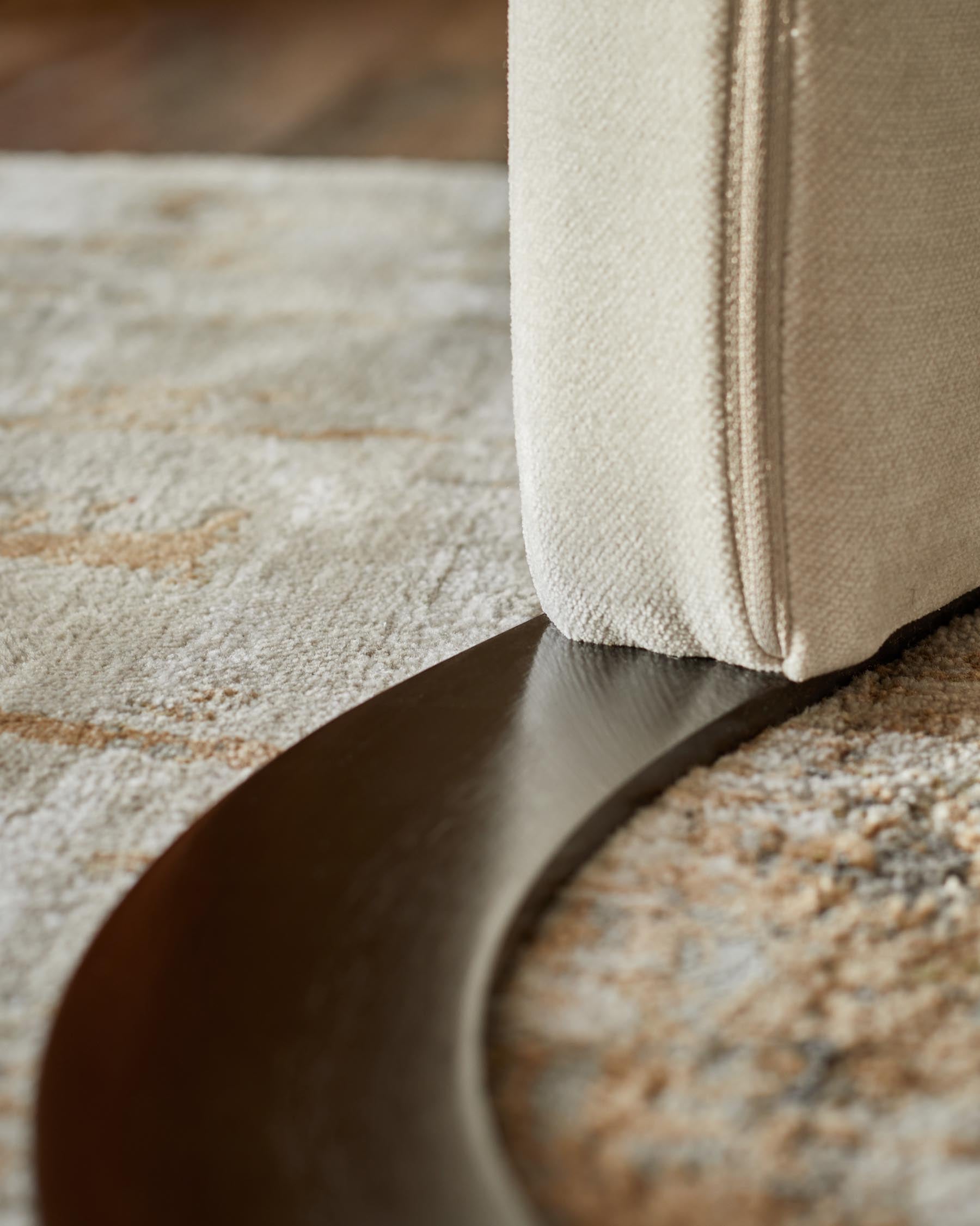 Leighton natural grey chenille dining chair