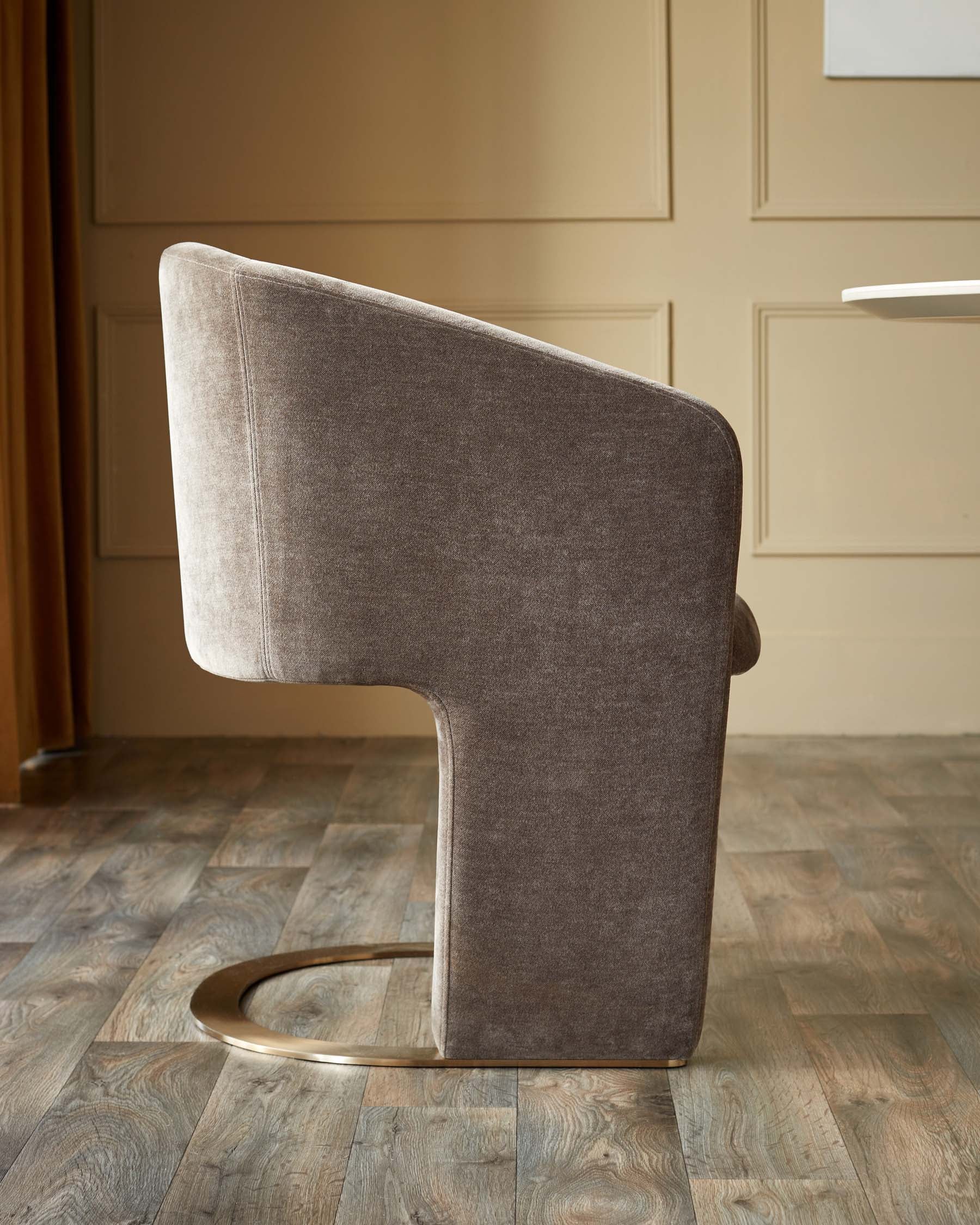 Leighton mocha chenille dining chair