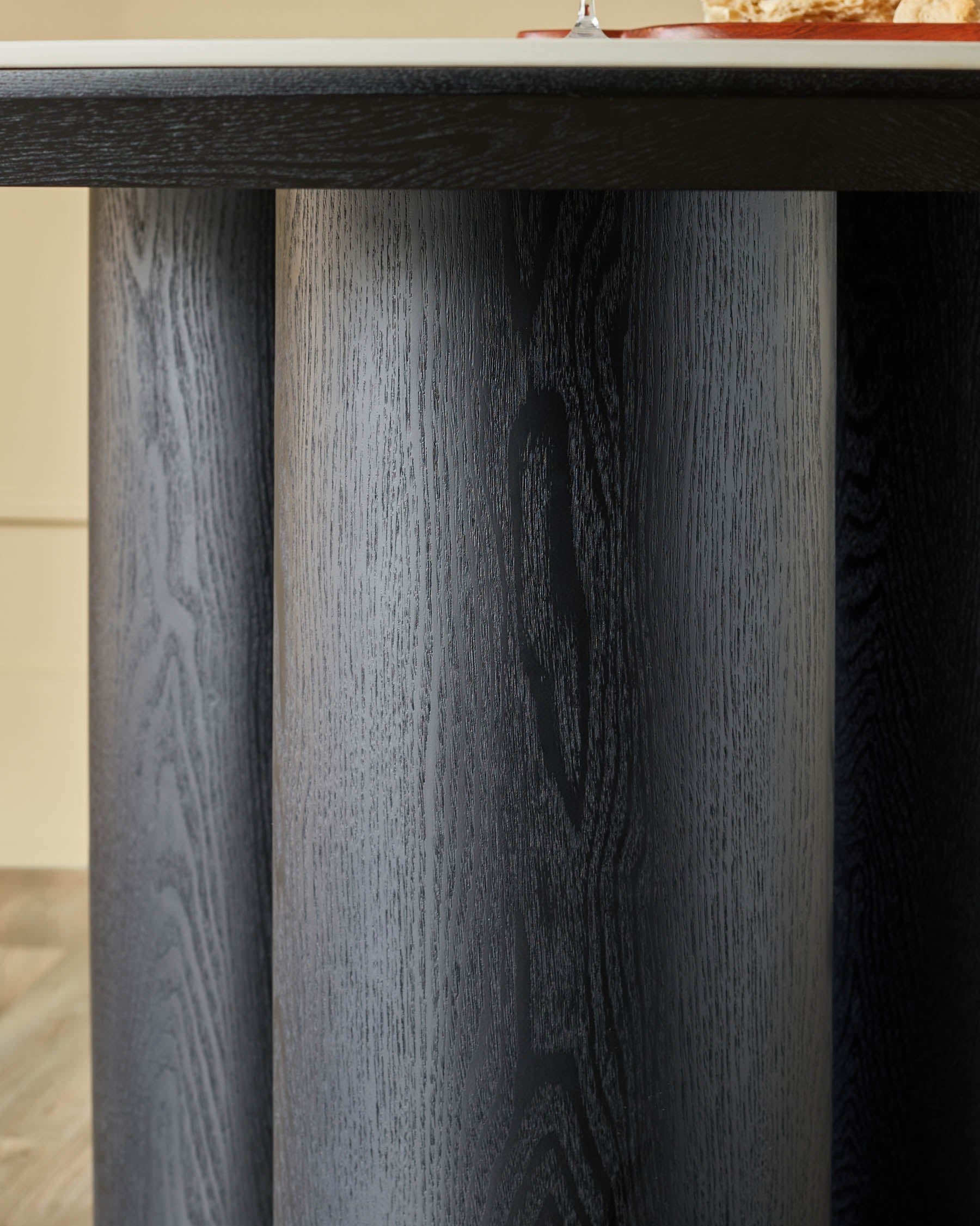 Lena white calacatta ceramic 4 seater dining table