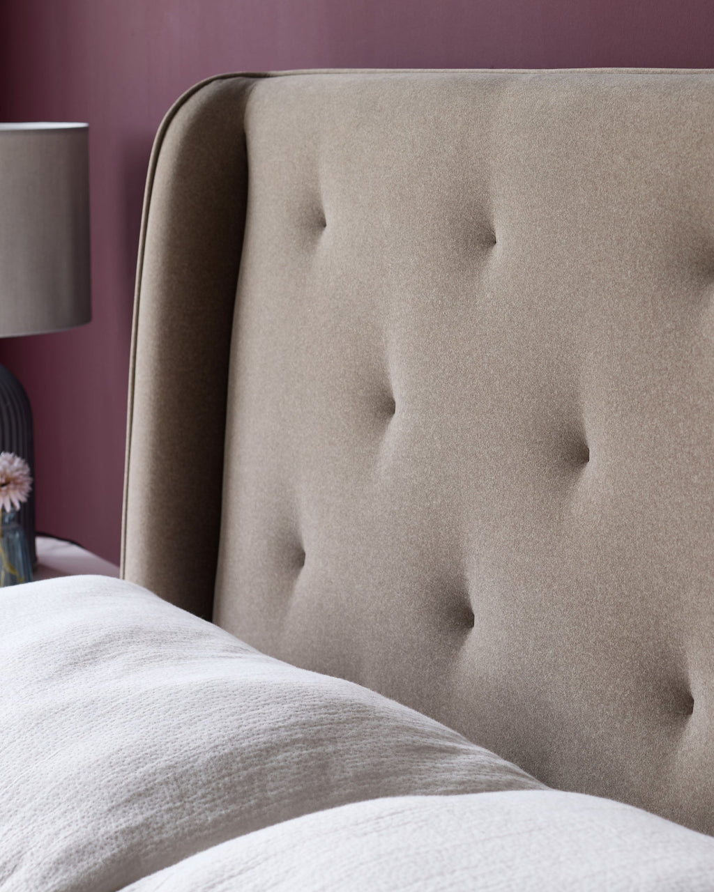 Lenora mocha fabric king ottoman storage bed