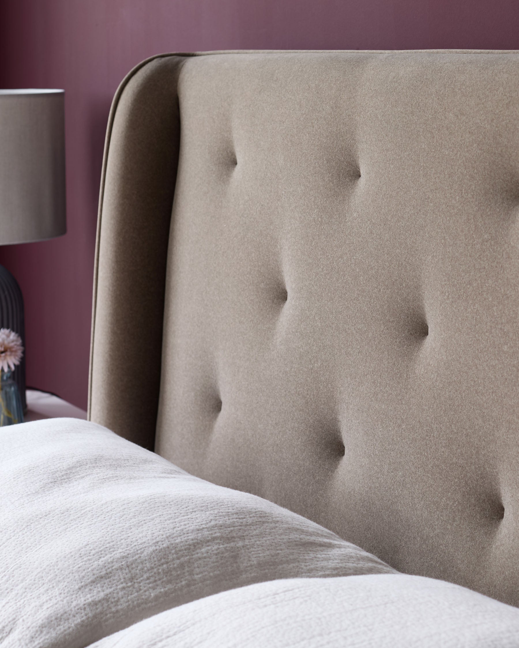 Lenora mocha fabric king ottoman storage bed