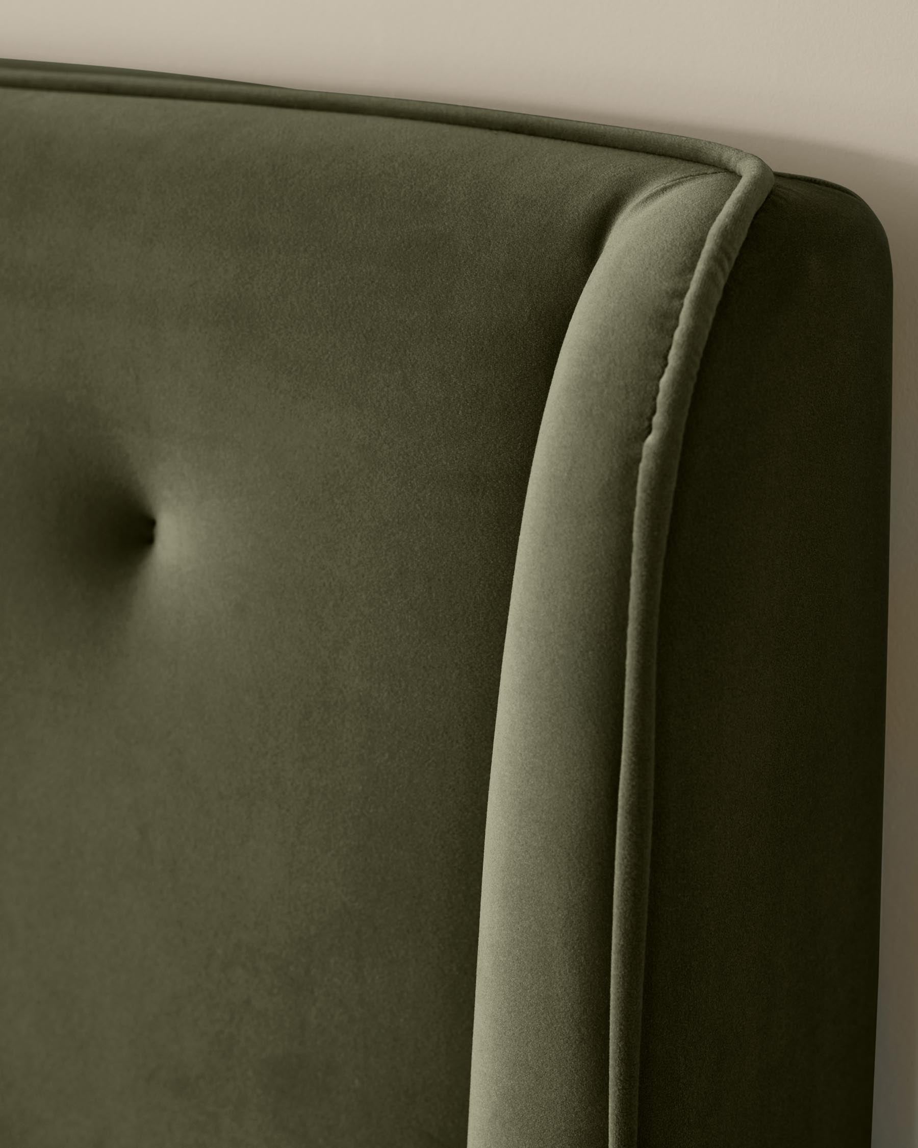 Lenora olive green velvet super king size ottoman storage bed