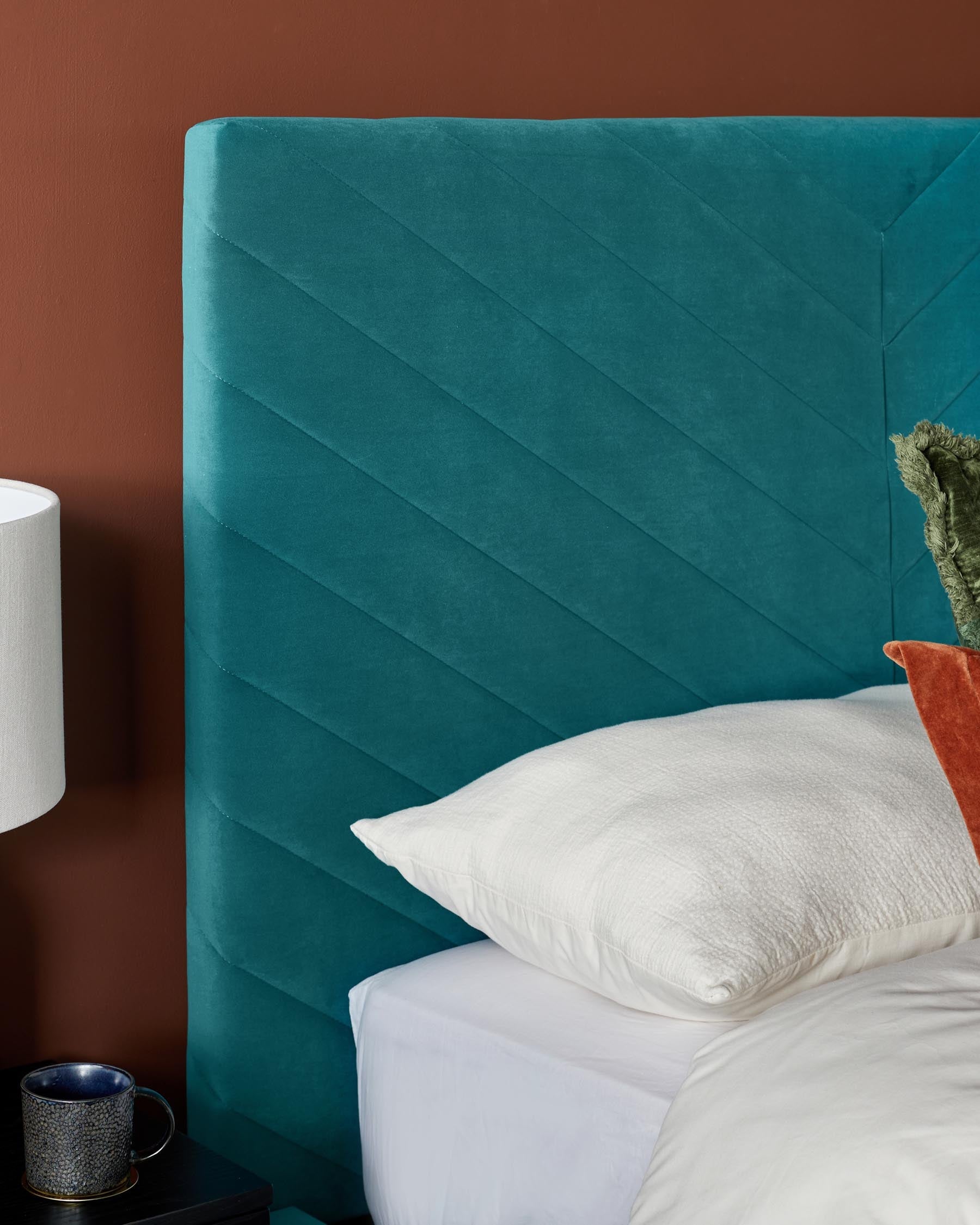 Leo Light Teal Velvet King Size Ottoman Storage Bed