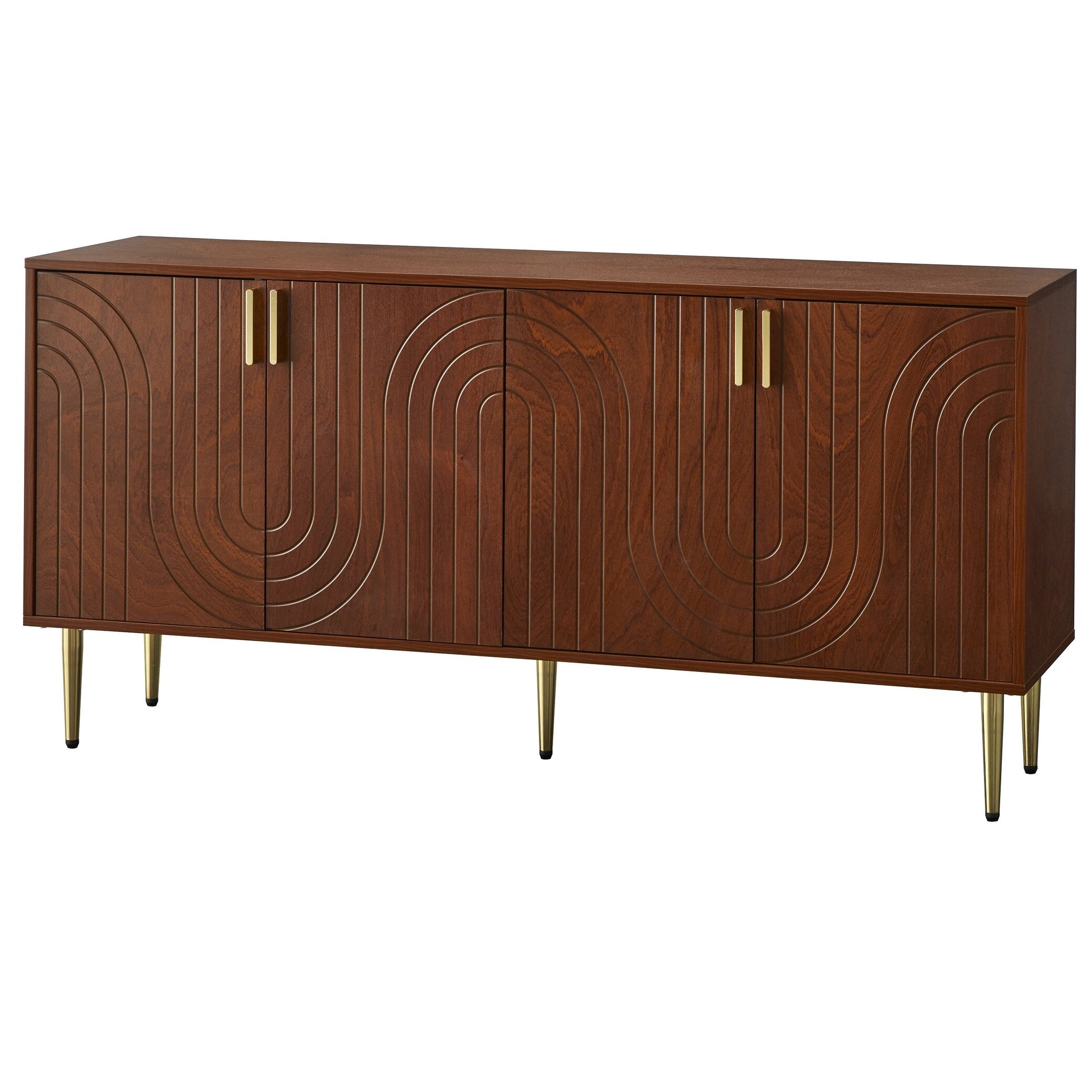 Lifestorey Tabaria Mid-Century Four Door Sideboard/Buffet