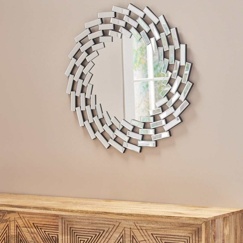Lileas Glam Wall Mirror by Christopher Knight Home - Silver