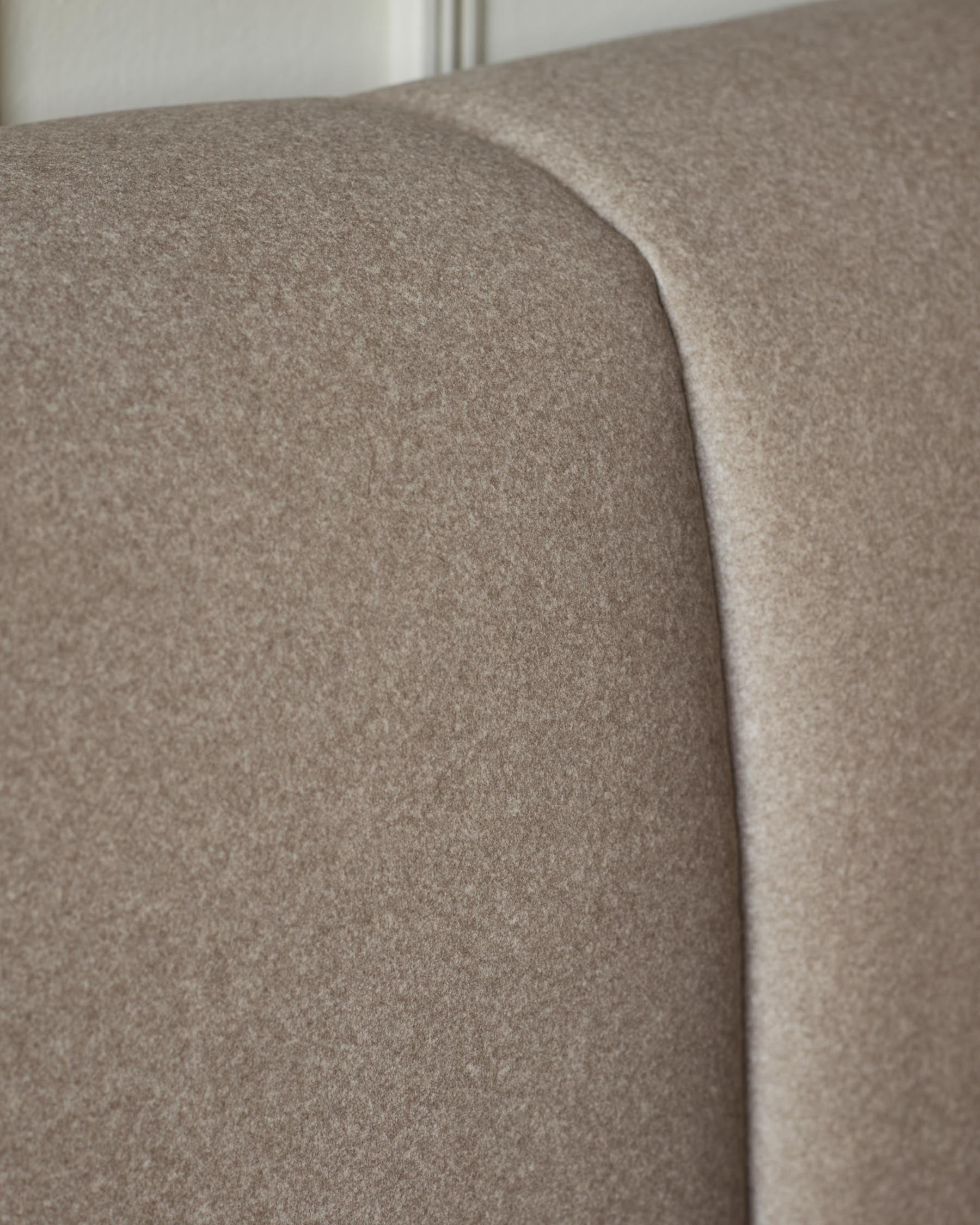 Lillian mocha fabric super king ottoman storage bed