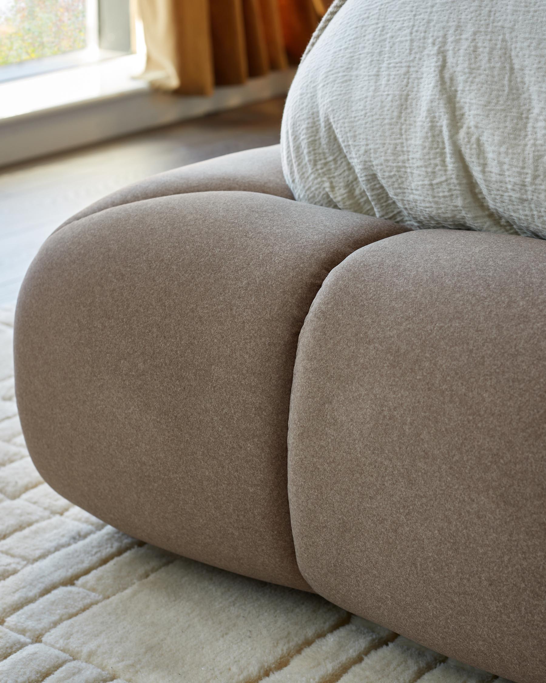 Lillian mocha fabric super king ottoman storage bed