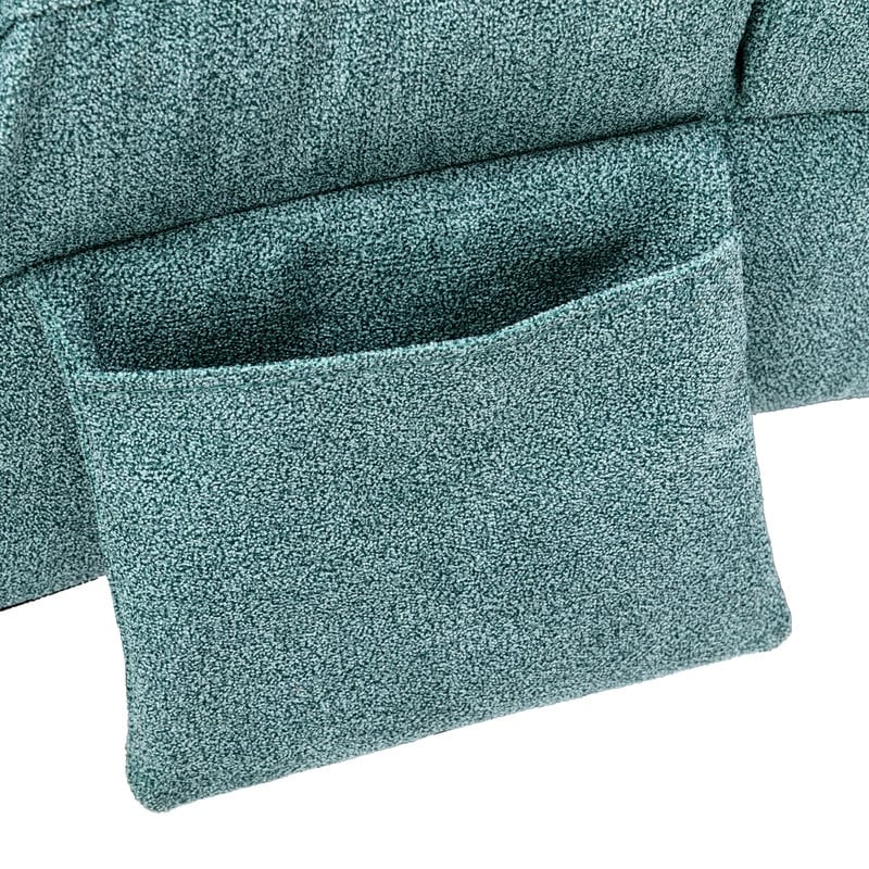 Linen Massage recliner Interior with remote control, ergonomic electric massage recliner, 5 modes