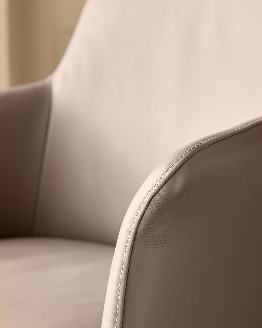 Logan mocha leather dining chair